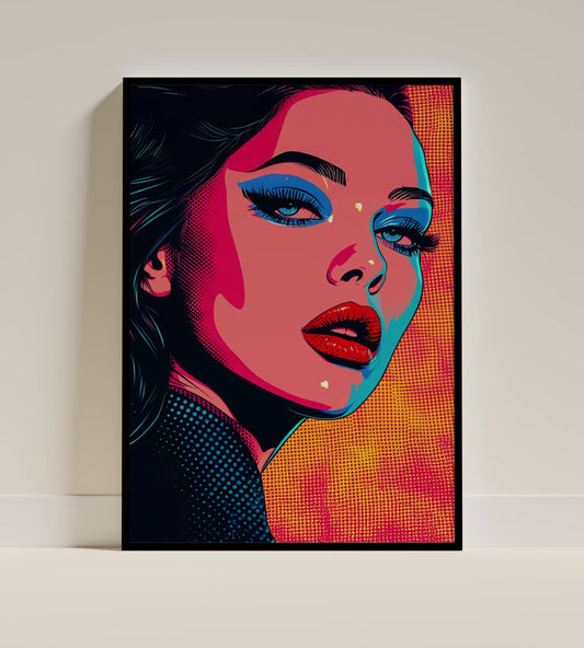 Neon Pop Art Portrait