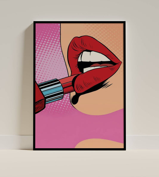 Pop Art Red Lipstick