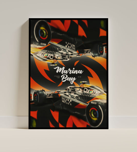 Marina Bay Singapore Grand Prix McLaren Poster