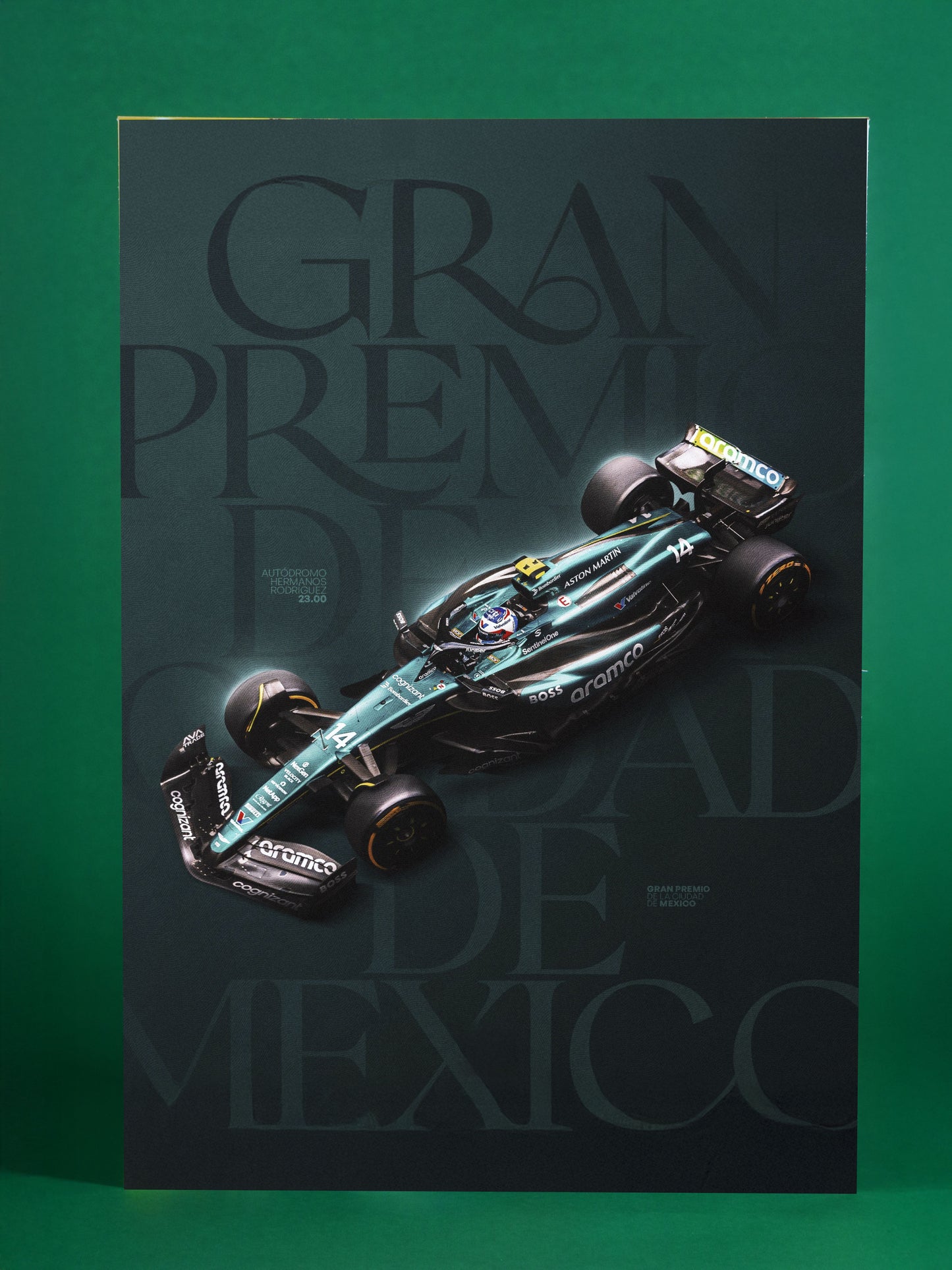 Aston Martin Formula 1 Grand Prix de Mexico Poster
