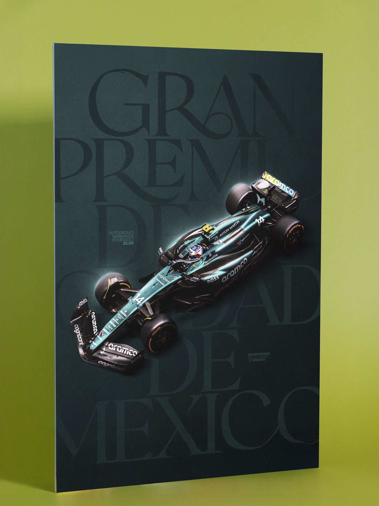 Aston Martin Formula 1 Grand Prix de Mexico Poster
