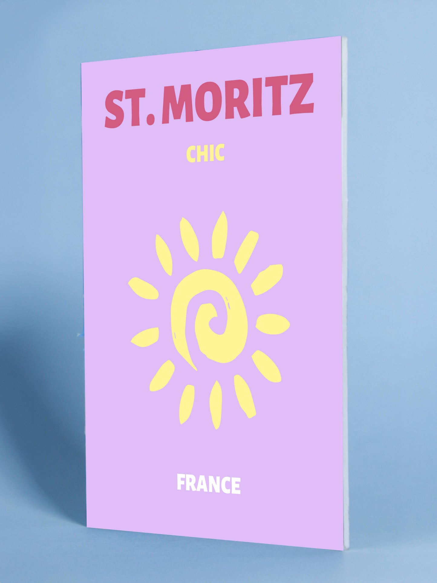 St. Moritz Chic France Sun Art Poster