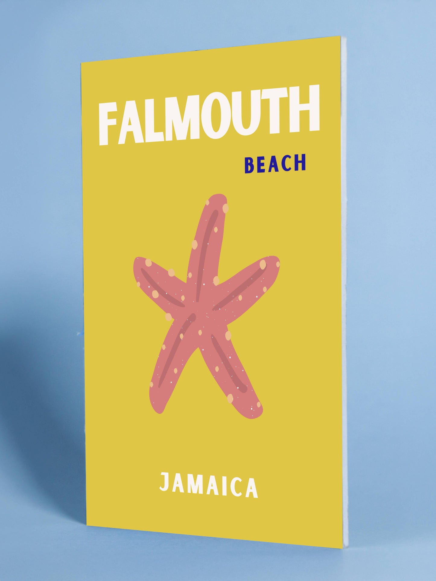 Jamaica Beach Poster – Falmouth Starfish Travel Artwork