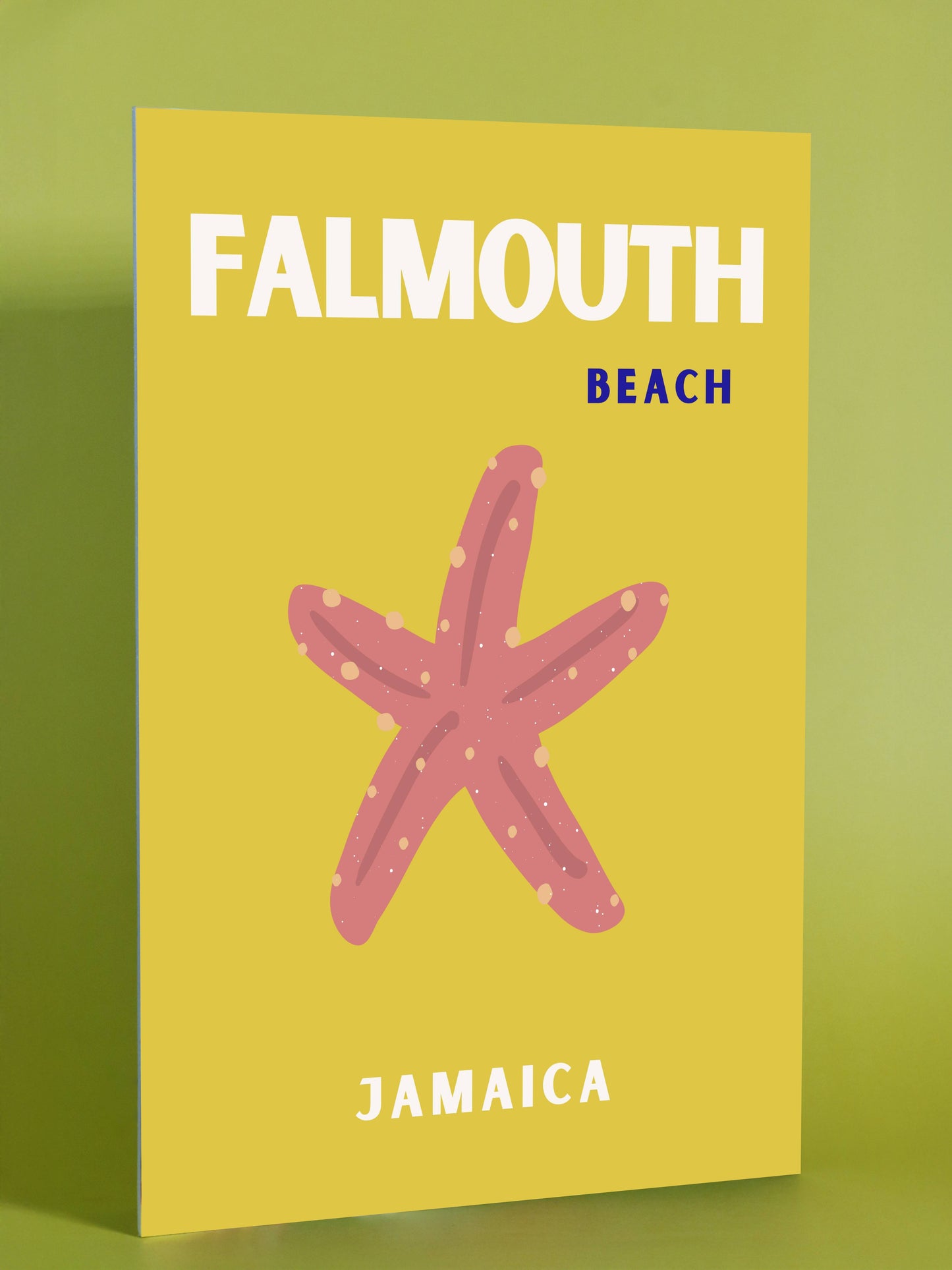 Jamaica Beach Poster – Falmouth Starfish Travel Artwork