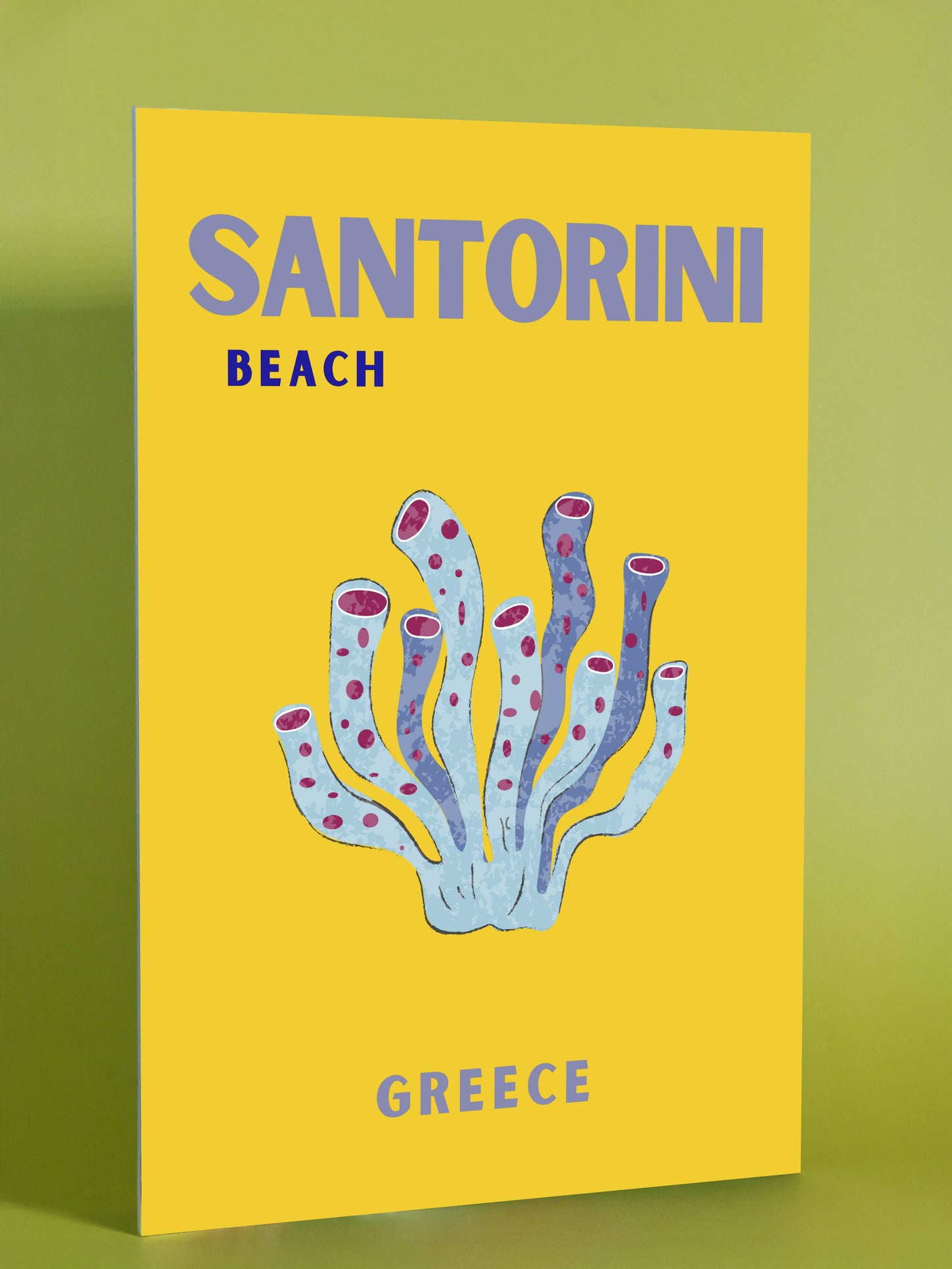 Santorini Beach Greece Art Print