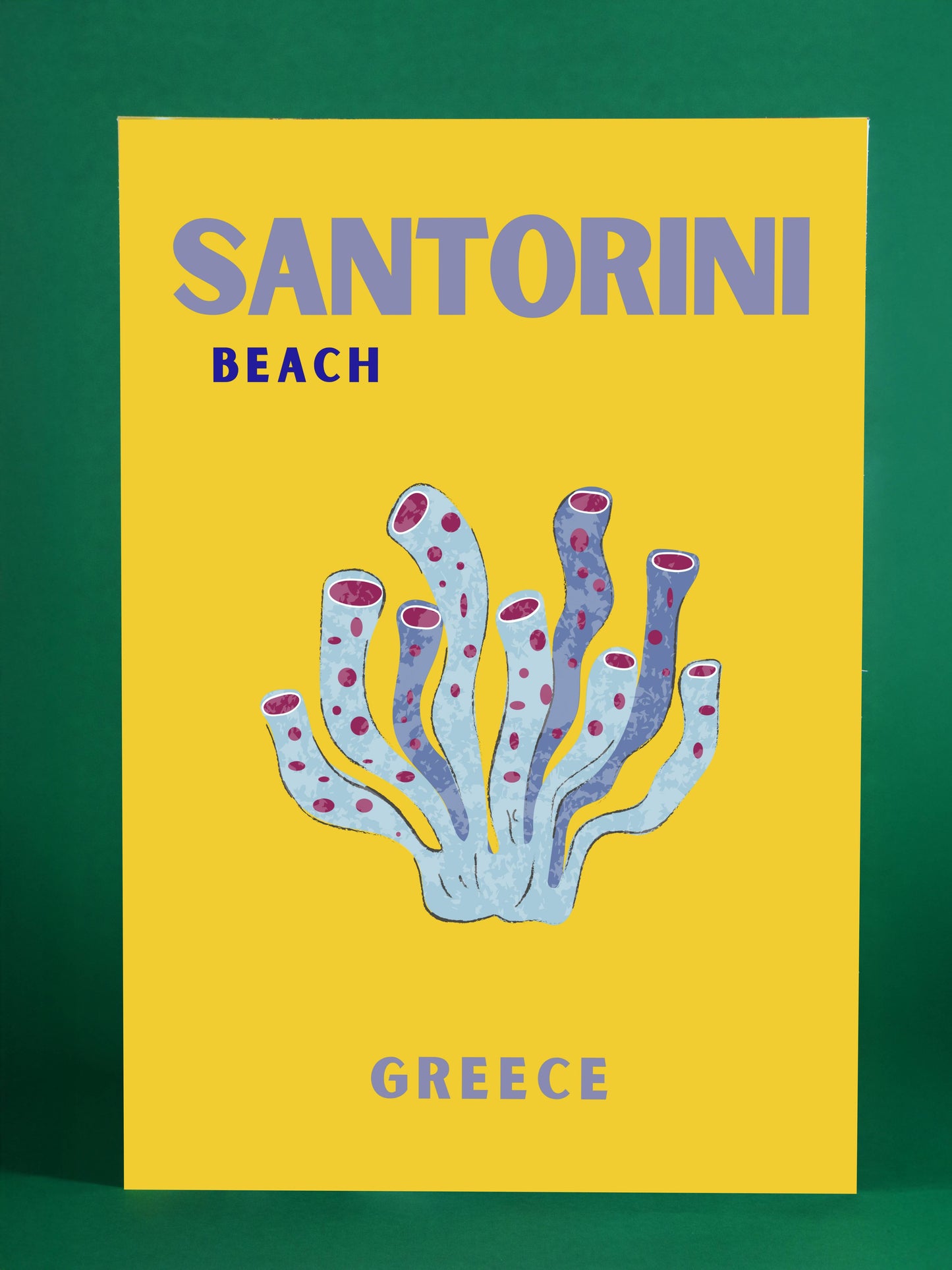 Santorini Beach Greece Art Print