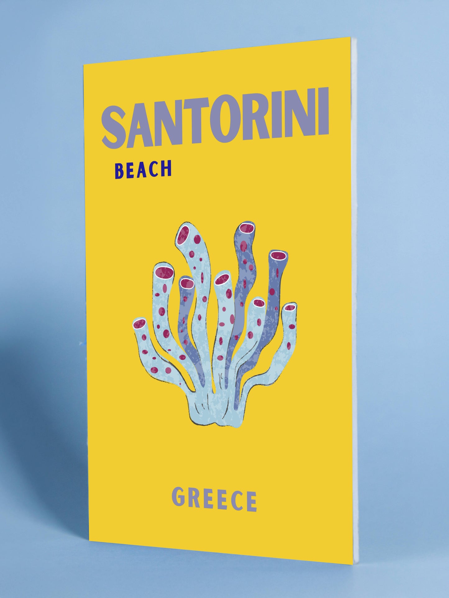 Santorini Beach Greece Art Print