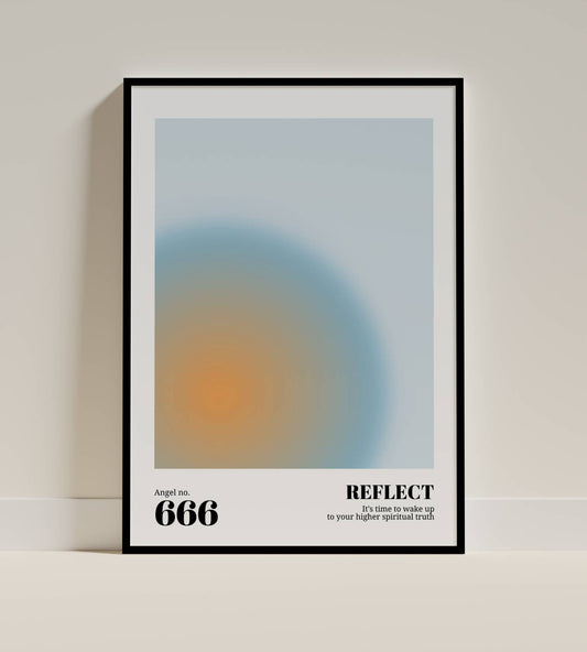 Reflect – Angel Number 666 Spiritual Art