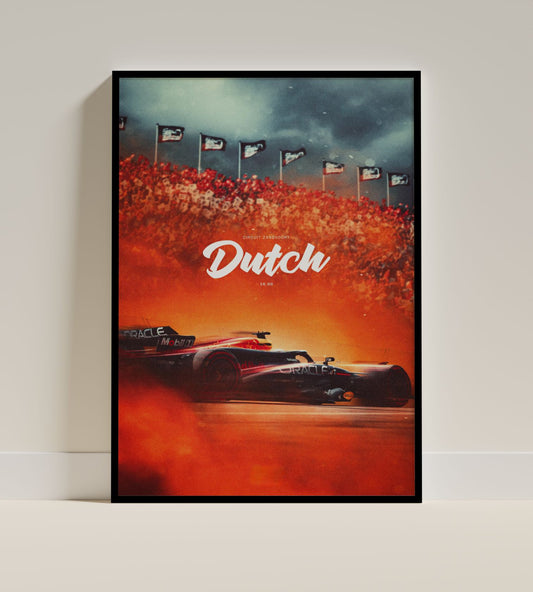 Dutch Grand Prix Zandvoort Formula 1 Racing Poster