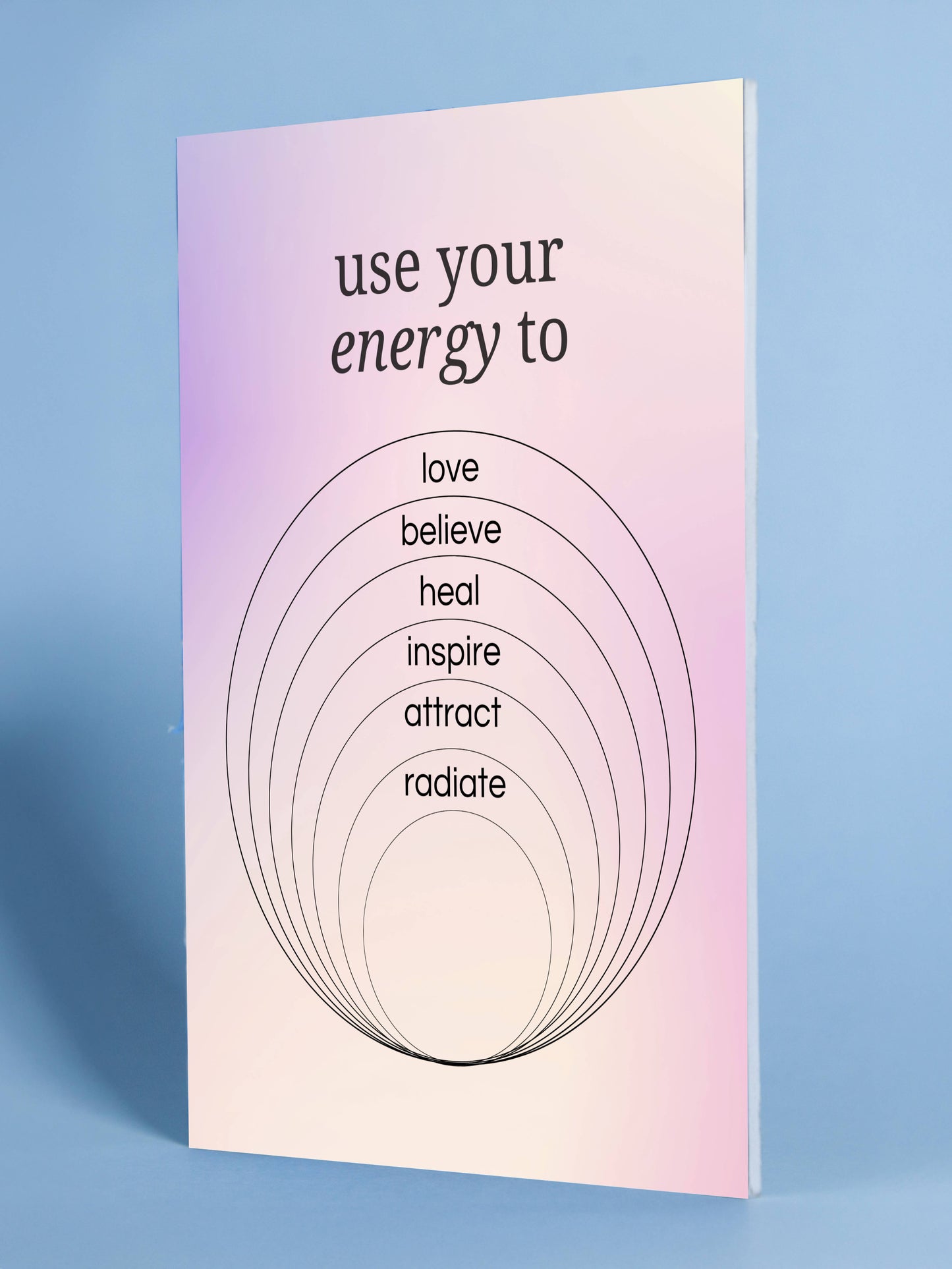 Use Your Energy – Inspirational Wall Art Print