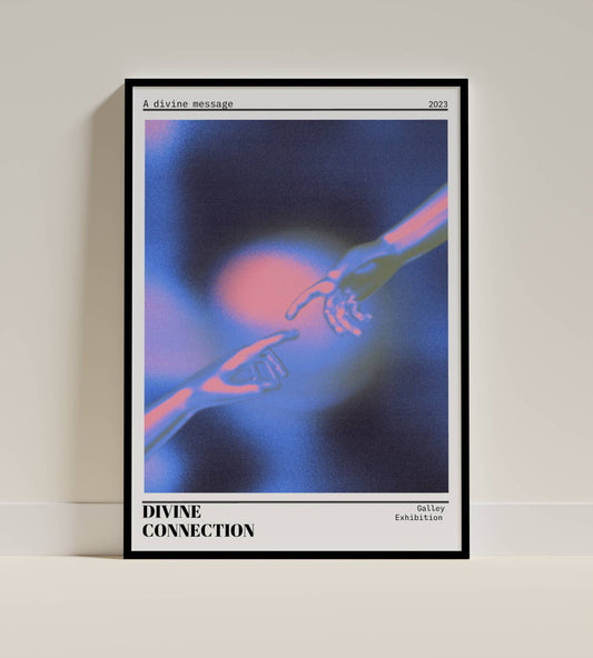 Divine Connection – Contemporary Art Poster