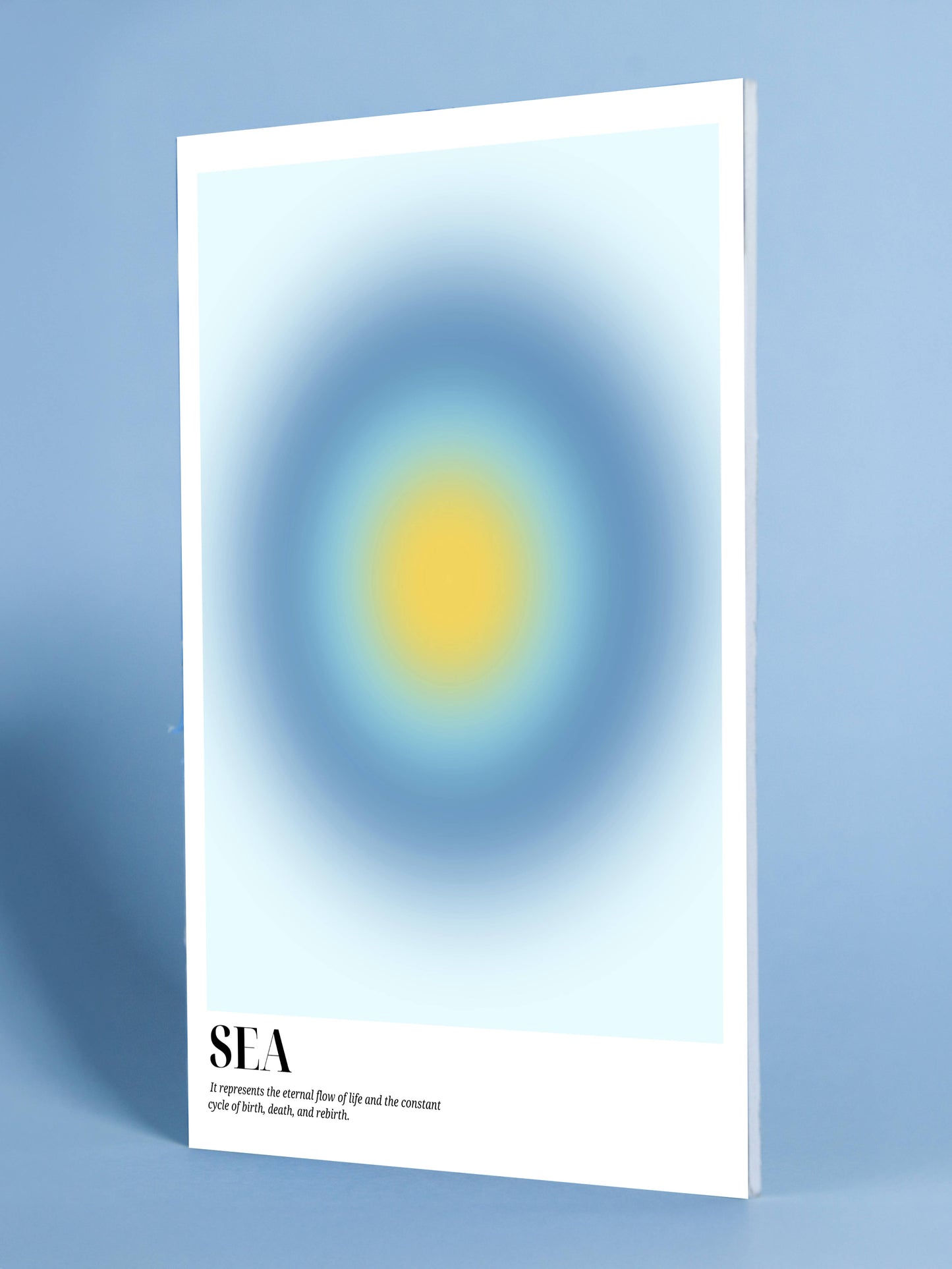 Abstract Sea Flow Poster – Modern Coastal