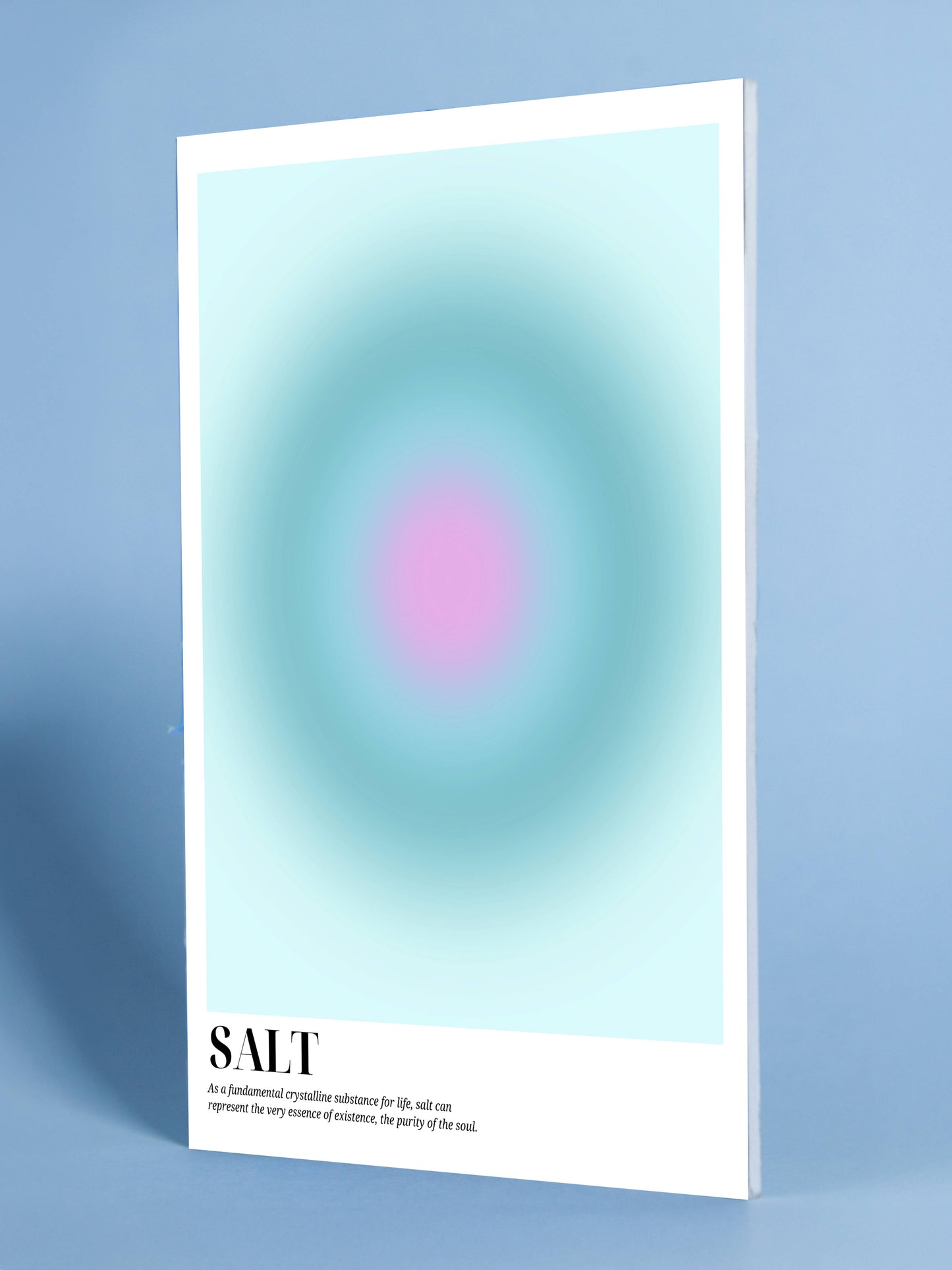 SALT Minimalist Abstract Poster – Essence & Purity