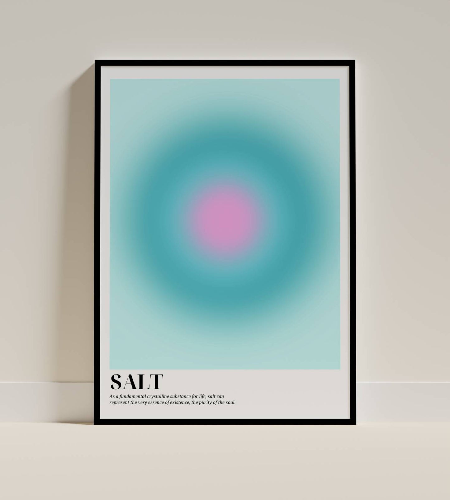 SALT Minimalist Abstract Poster – Essence & Purity