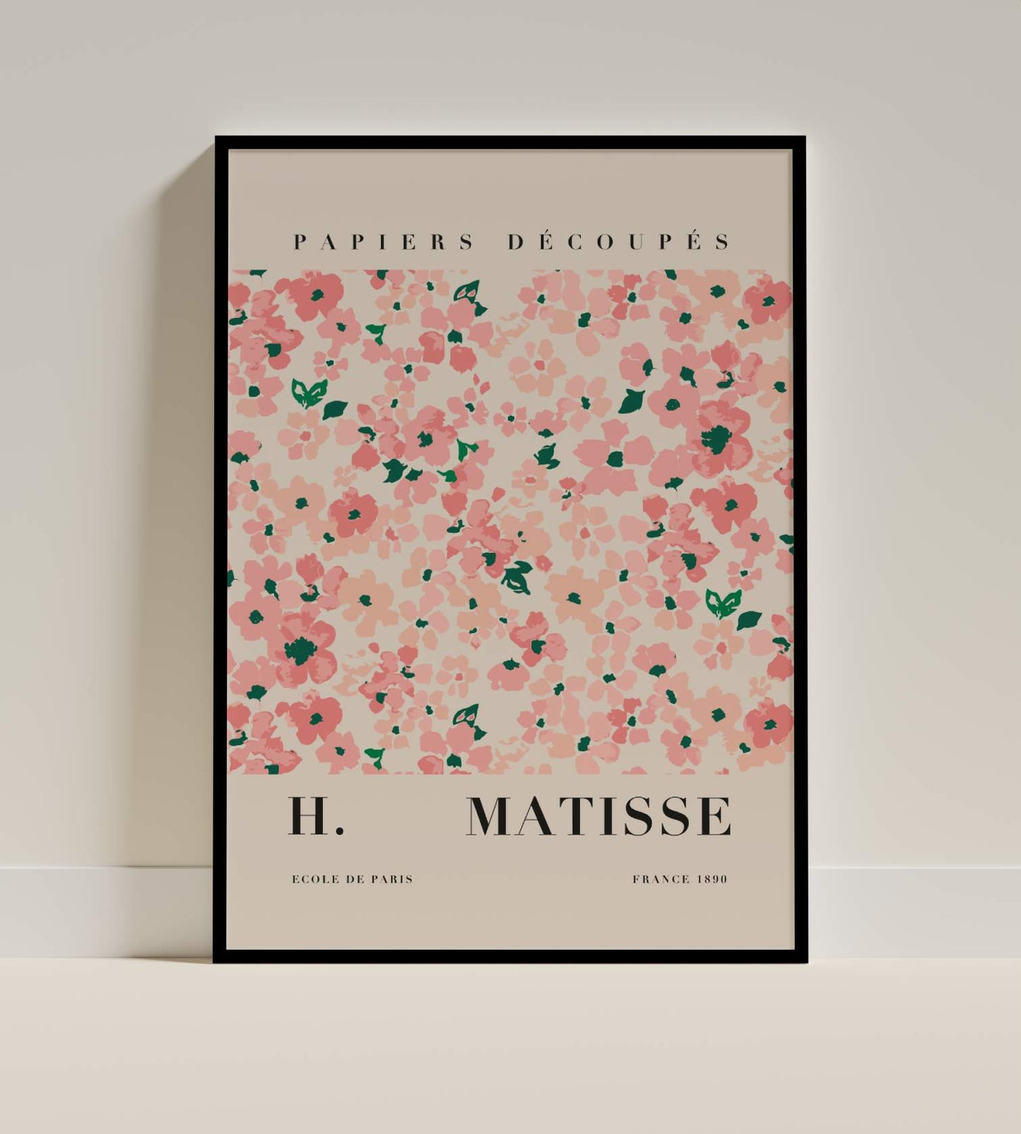 Papier Découpés Floral Art Poster – Inspired by H. Matisse