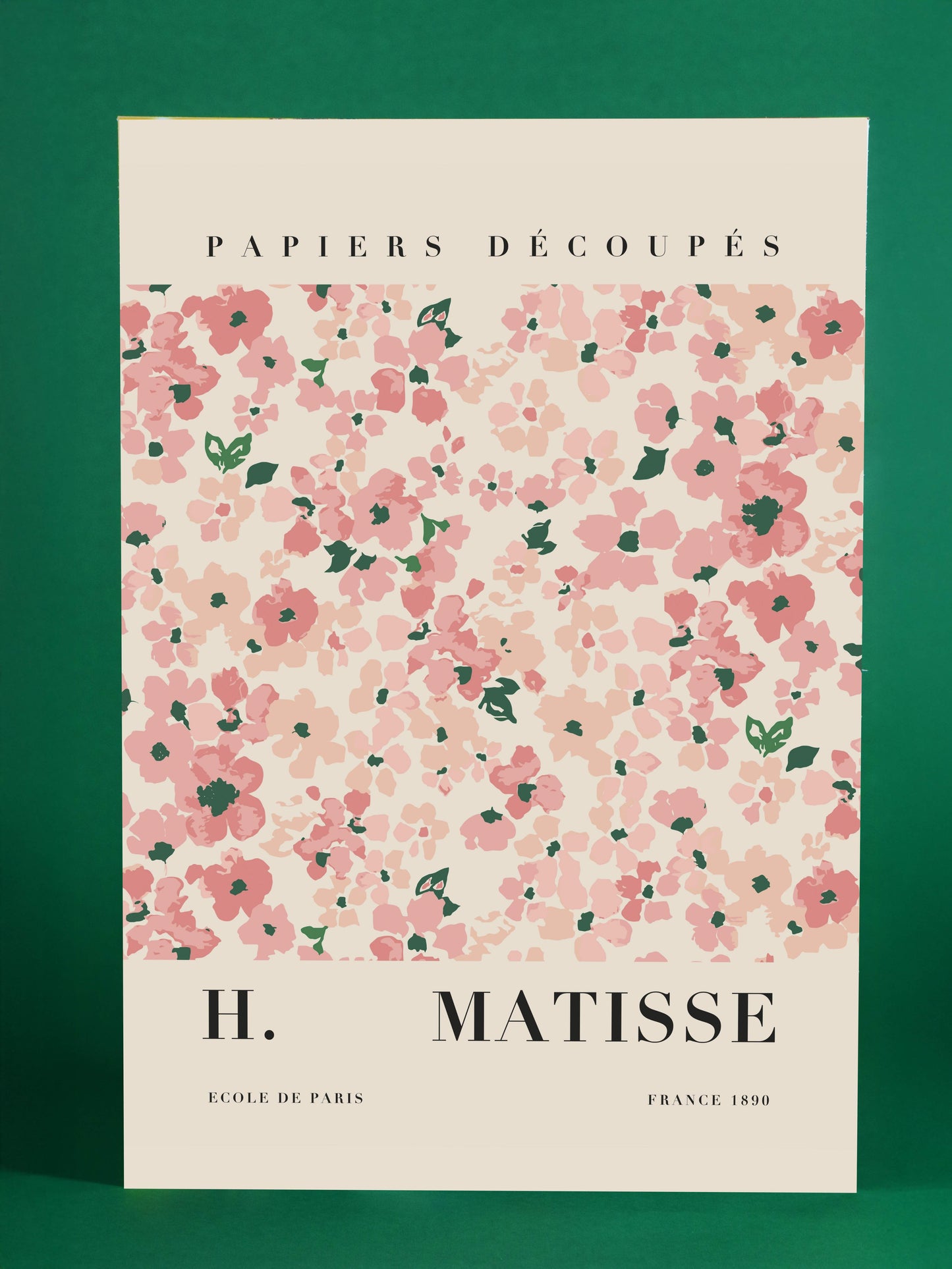 Papier Découpés Floral Art Poster – Inspired by H. Matisse