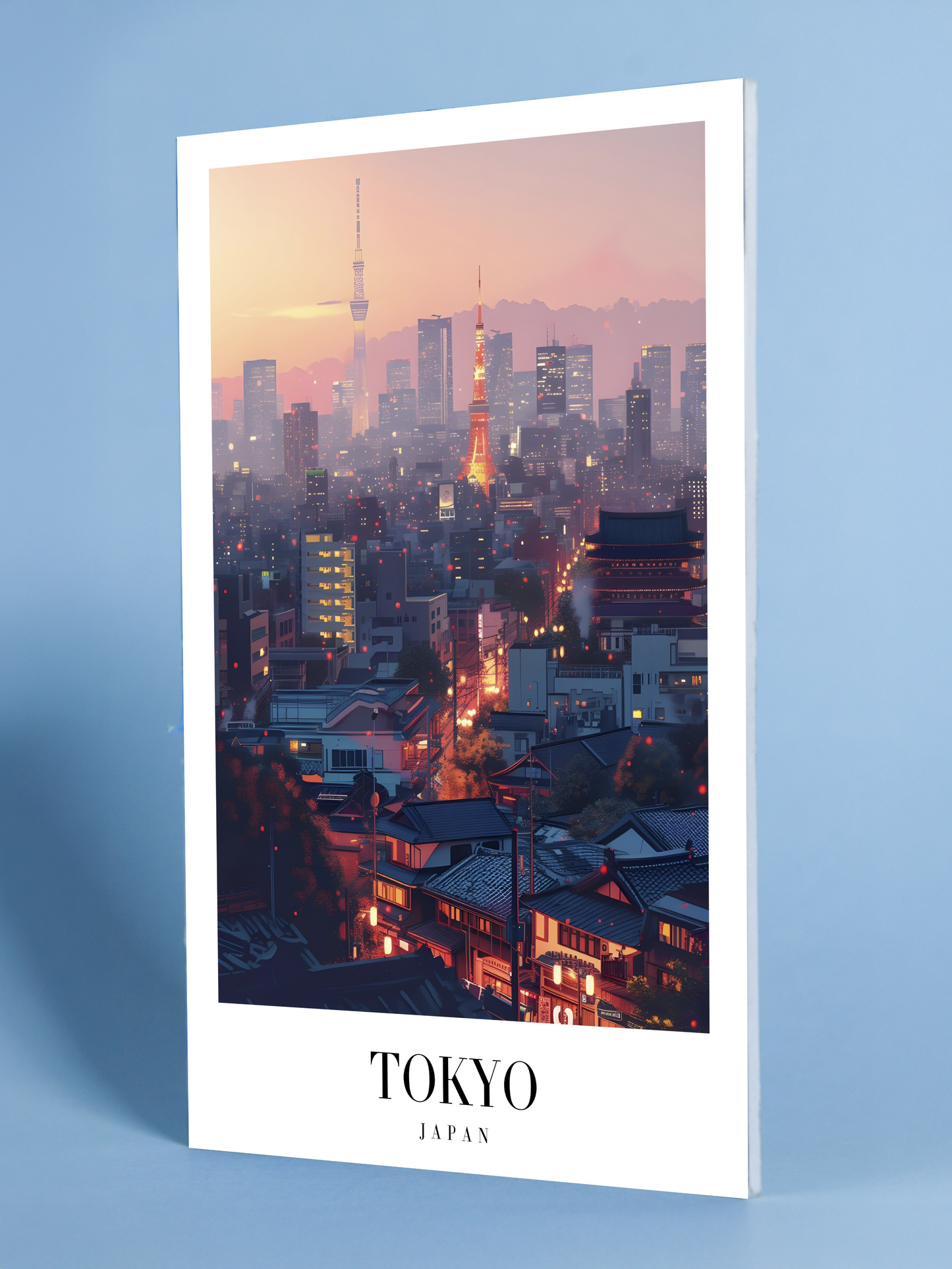 Tokyo Japan Skyline Print – Modern Urban Cityscape Poster