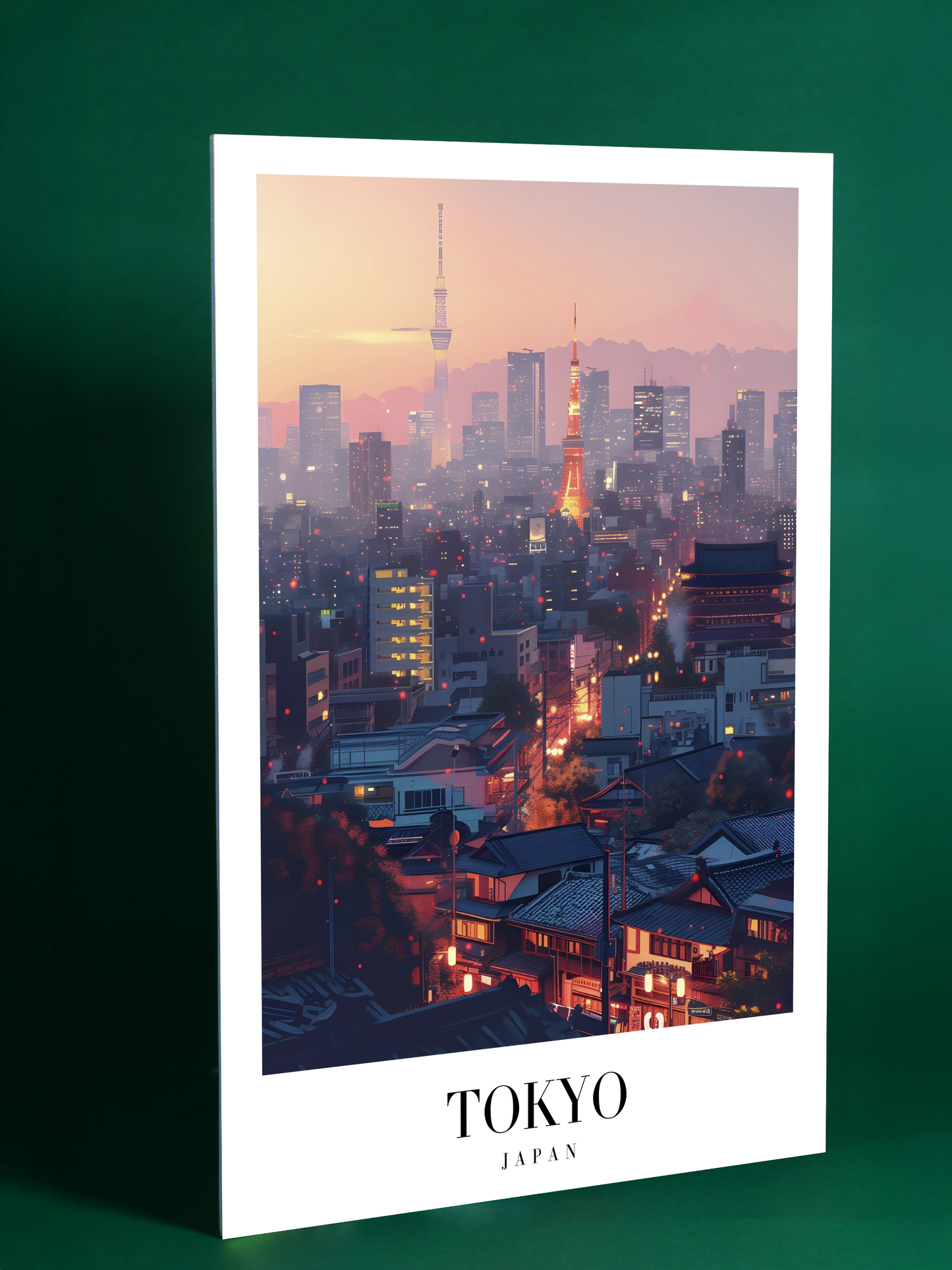 Tokyo Japan Skyline Print – Modern Urban Cityscape Poster