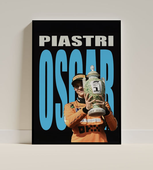 Oscar Piastri McLaren Winner’s Trophy Poster
