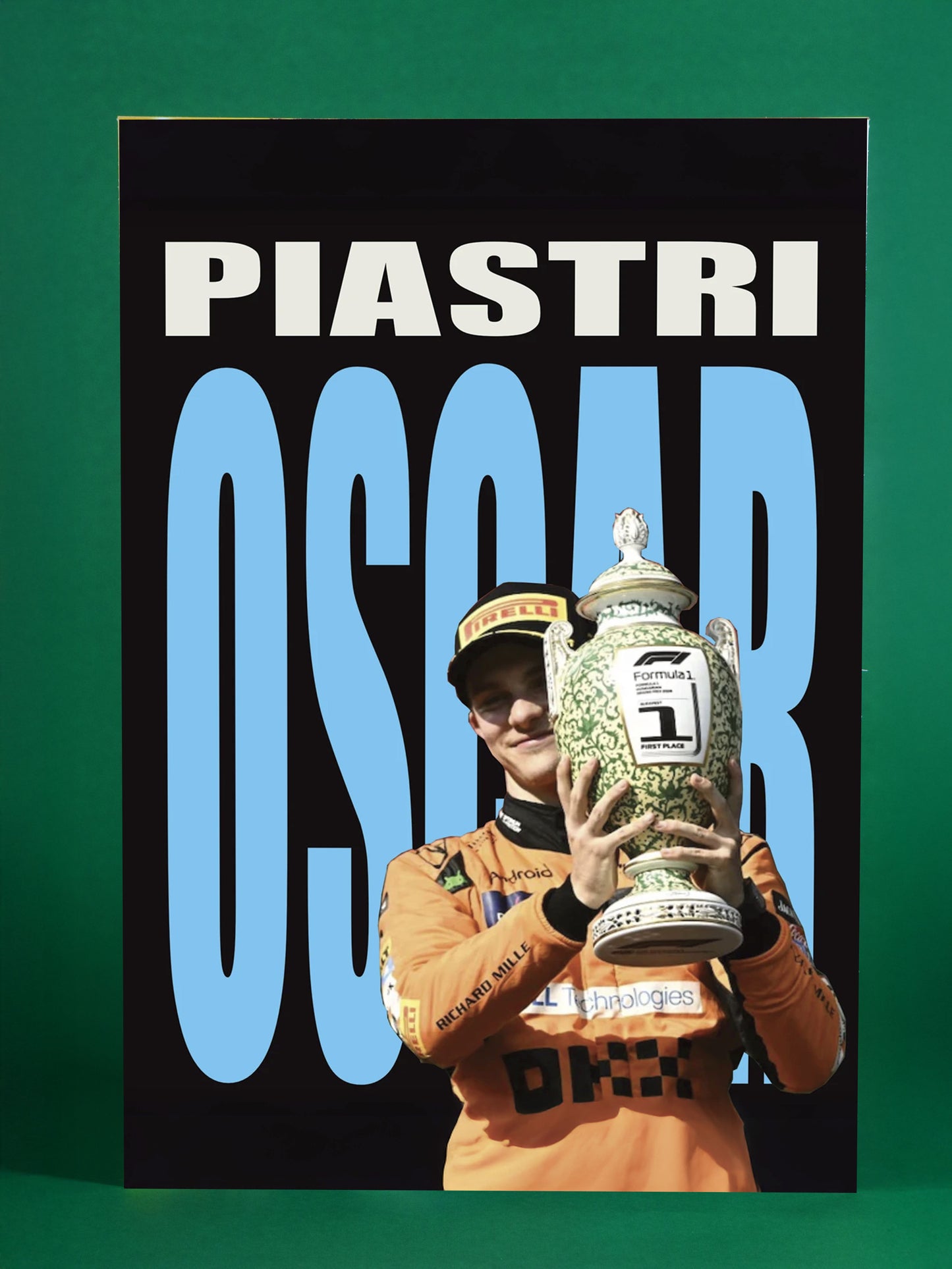 Oscar Piastri McLaren Winner’s Trophy Poster