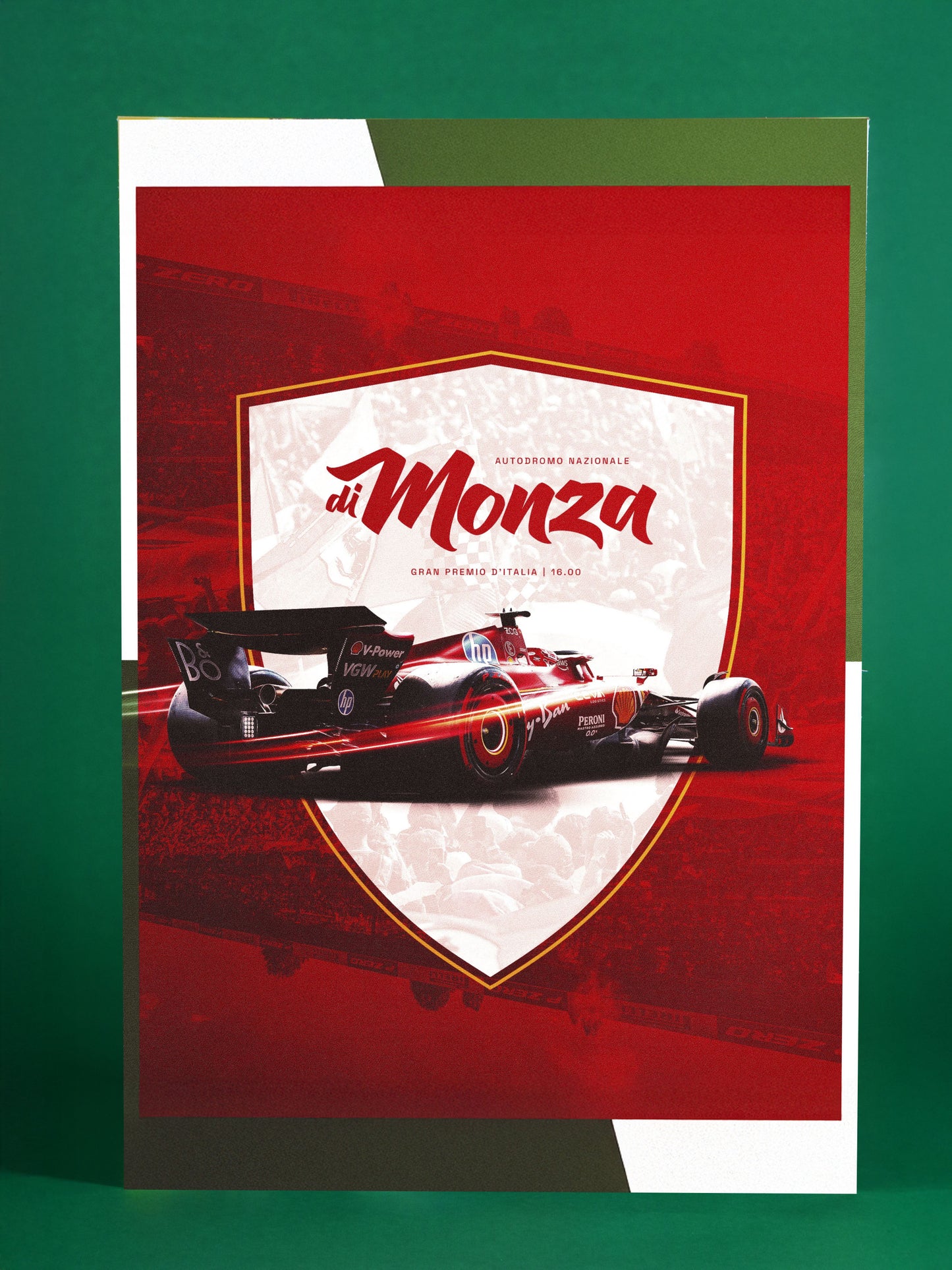 Monza Ferrari Italian Grand Prix Art Print