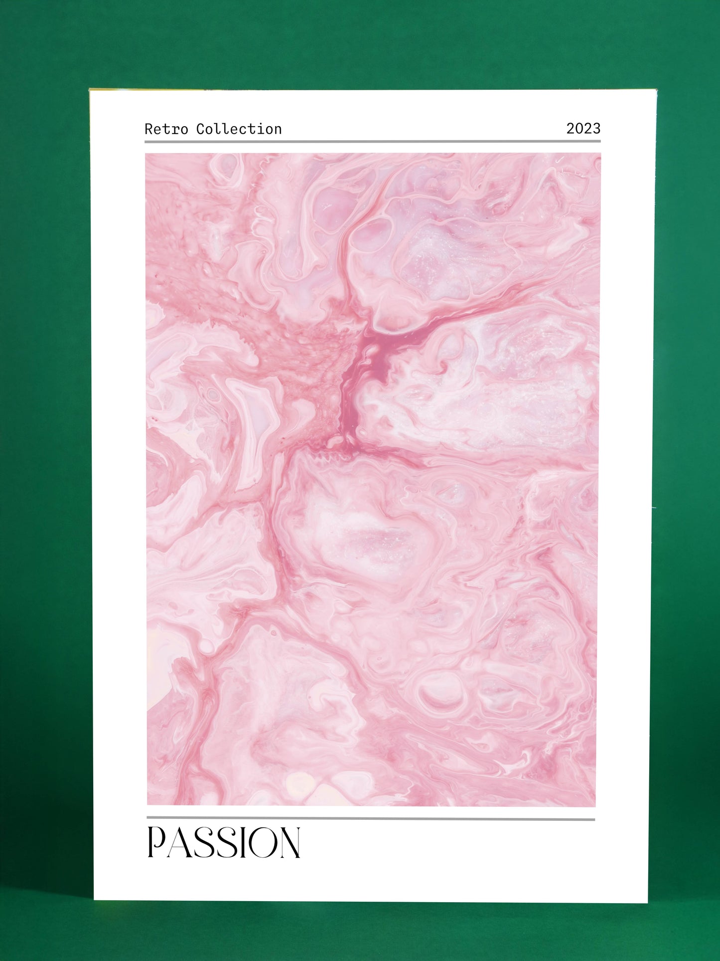 Passion – Pink Marble Abstract Wall Art