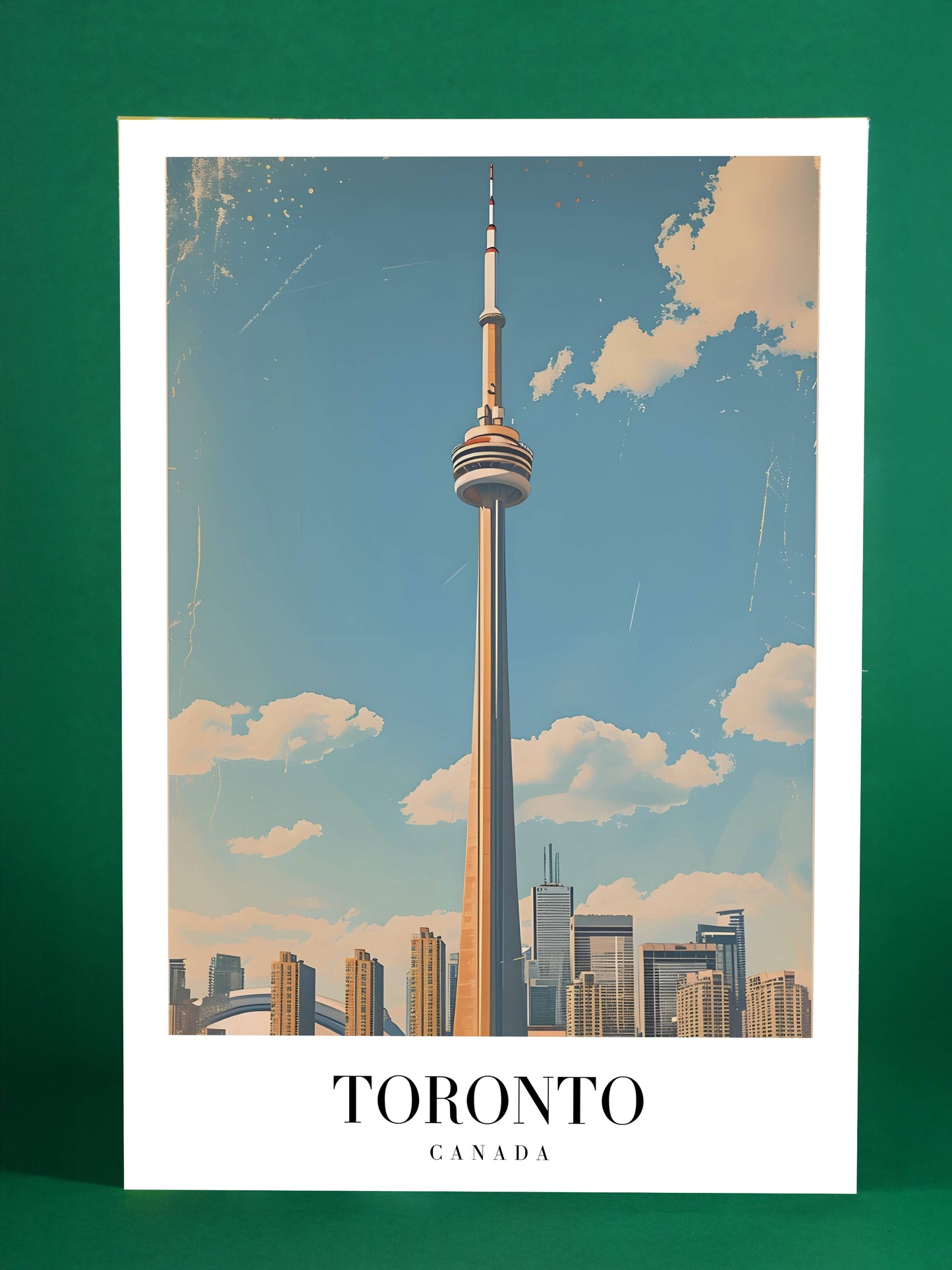 Toronto CN Tower Skyline Poster