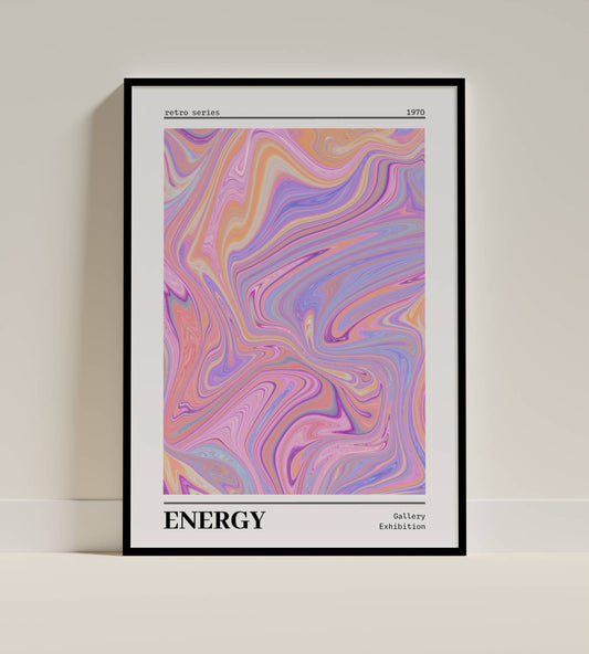 ENERGY - Retro Series Art Print