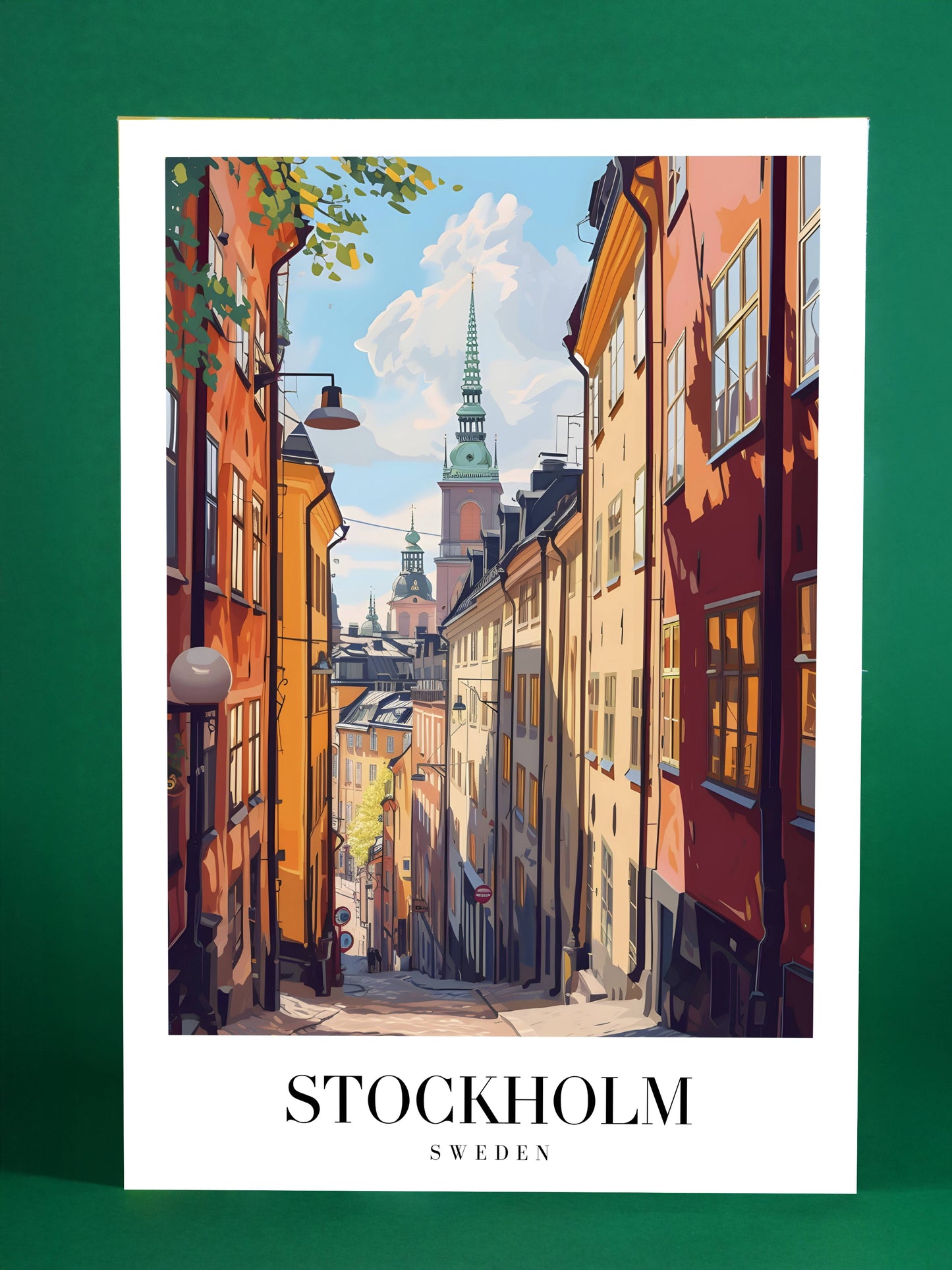 Stockholm Sweden Old Town Poster