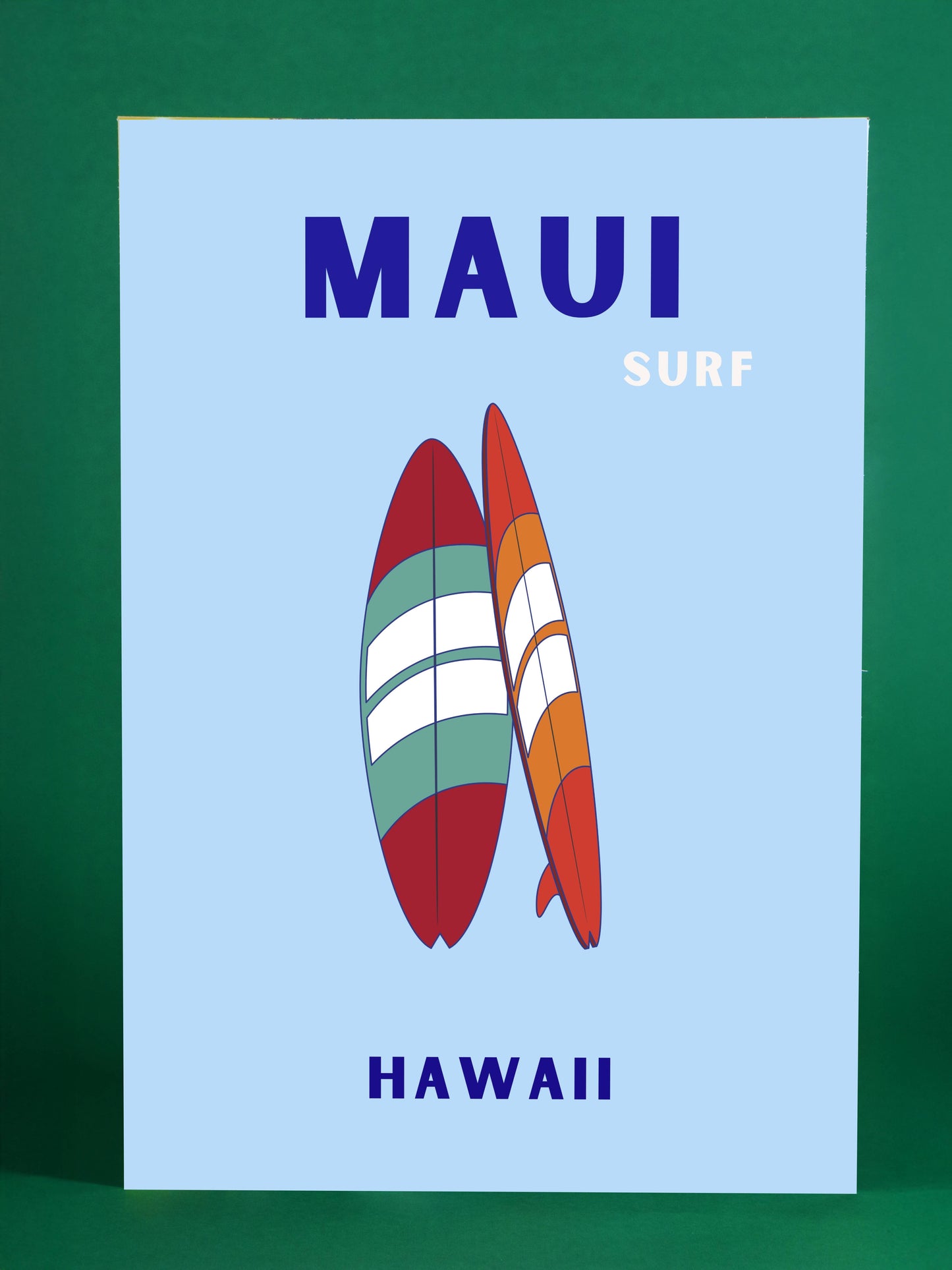 Maui Surf Art Print – Hawaii Beach Decor