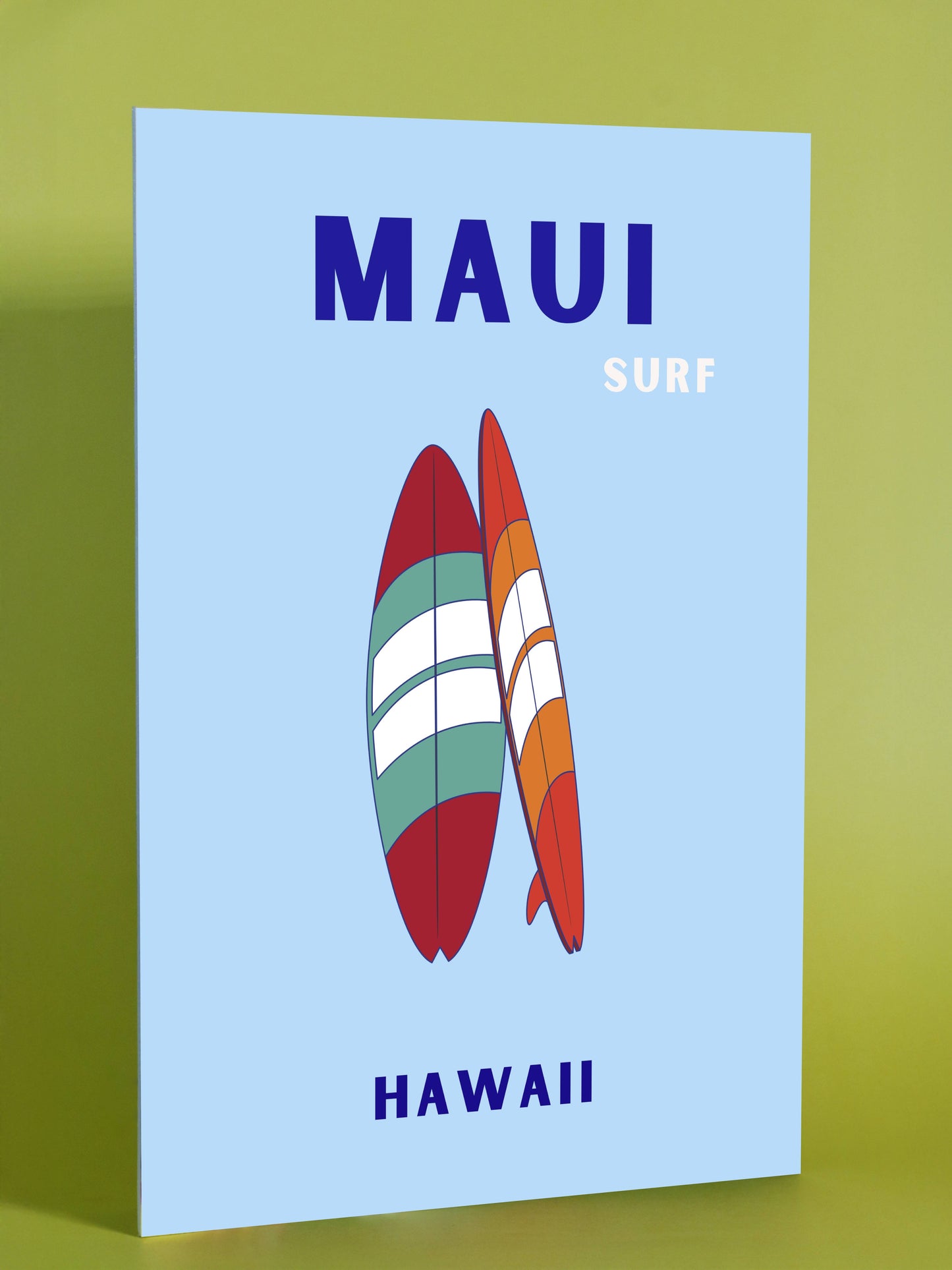 Maui Surf Art Print – Hawaii Beach Decor