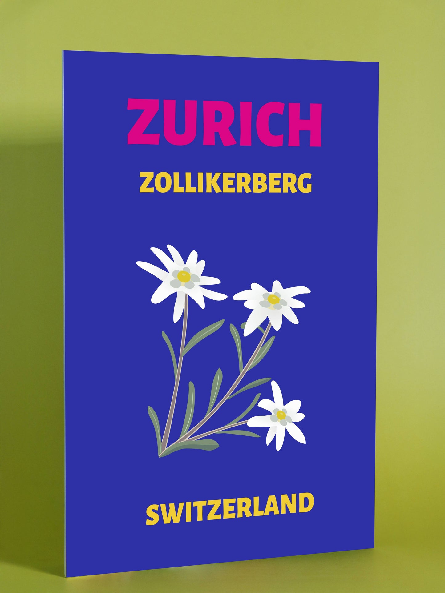 Zurich Zollikerberg Switzerland Travel Art Poster