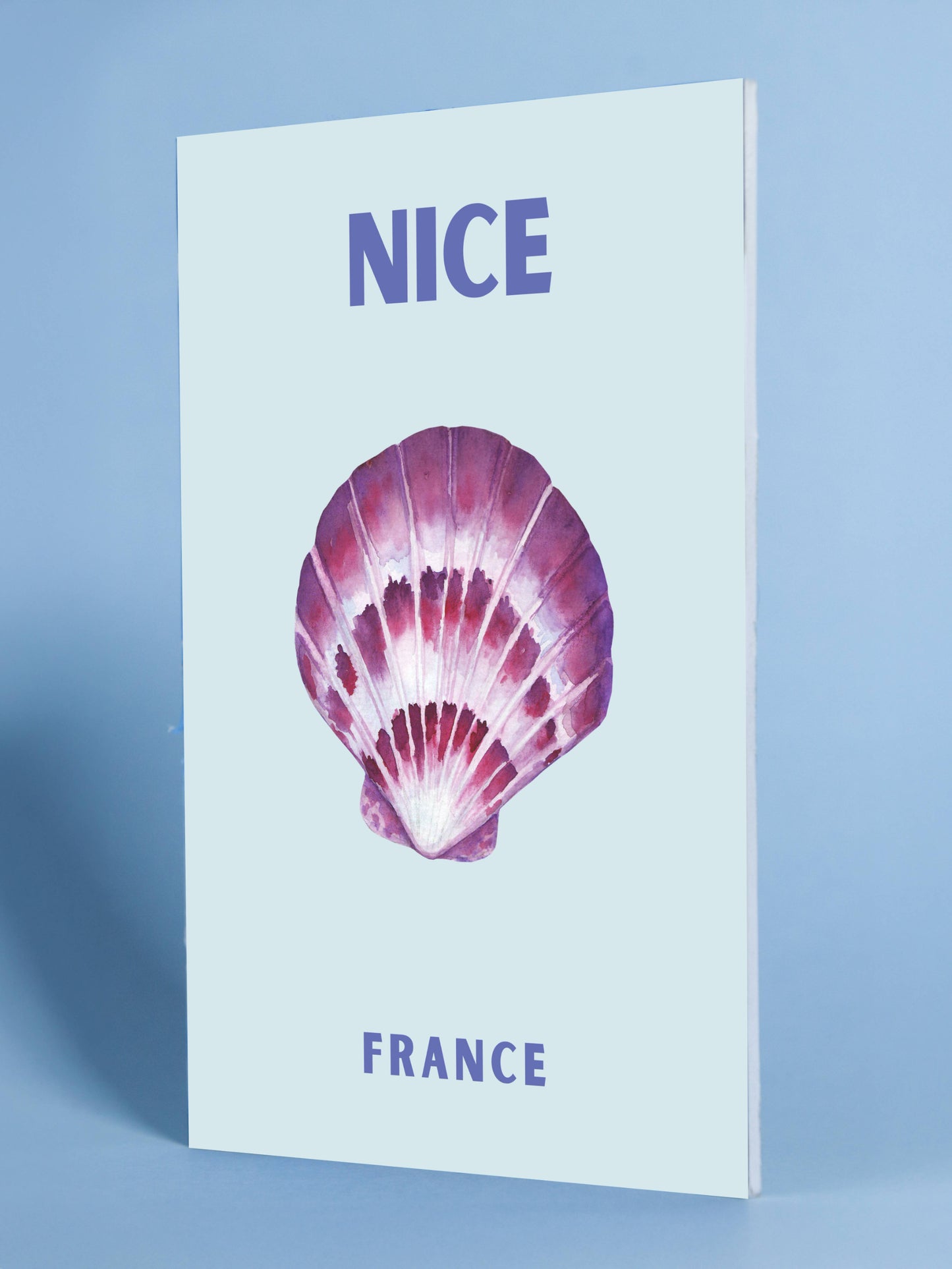 Nice France Seashell Print – Elegant Coastal Wall Art