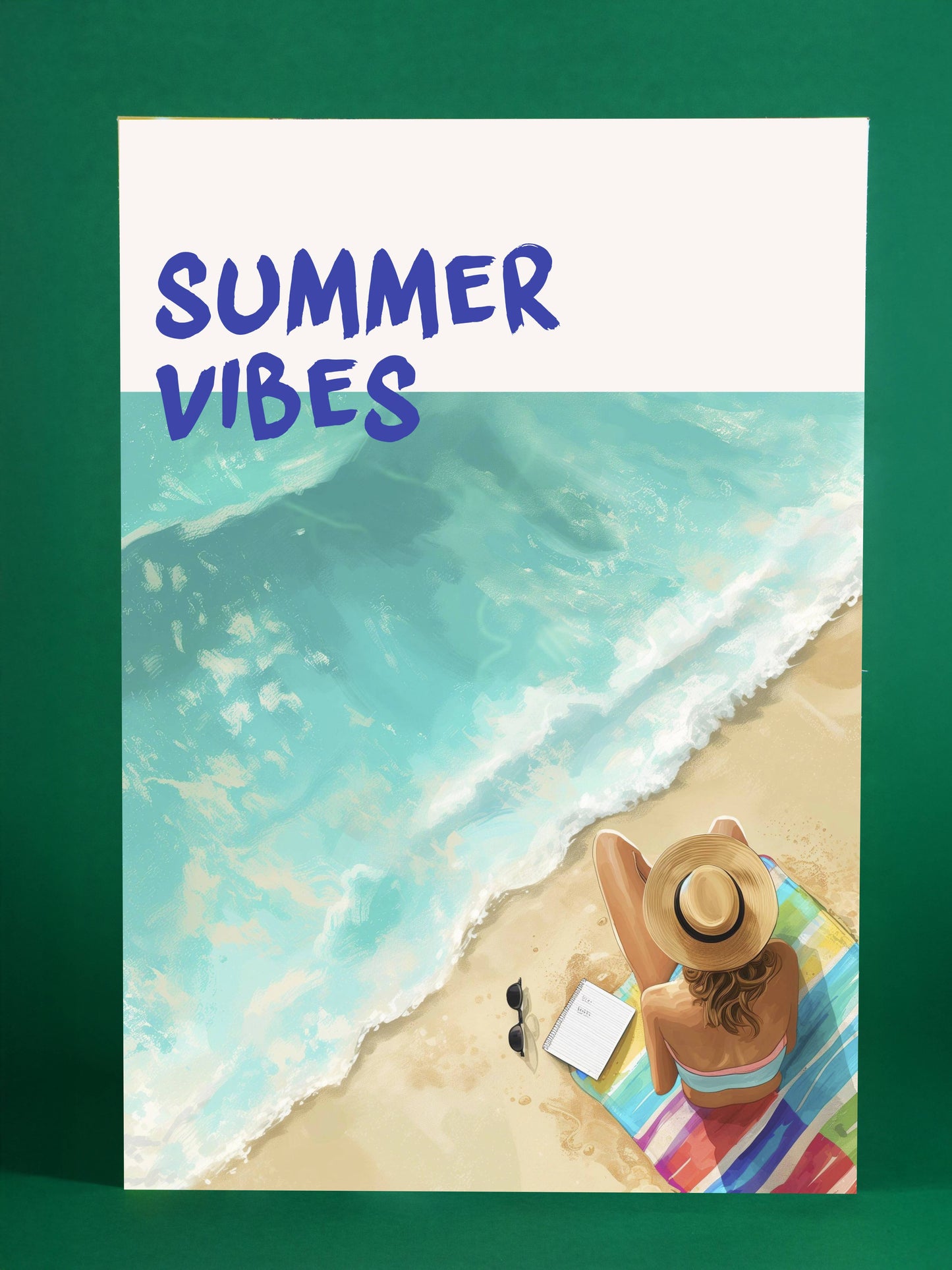 Summer Vibes Beach Scene Art