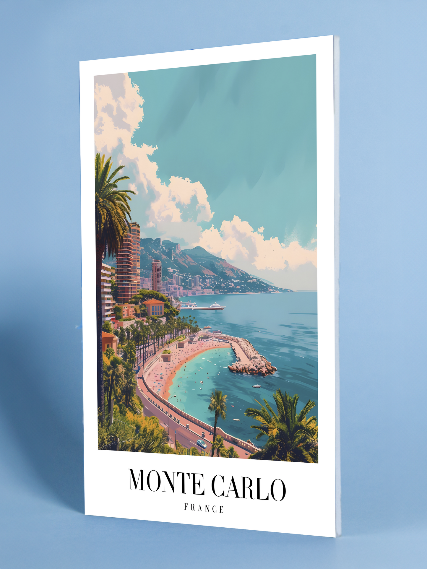 Monte Carlo Poster – Chic Riviera Coastline