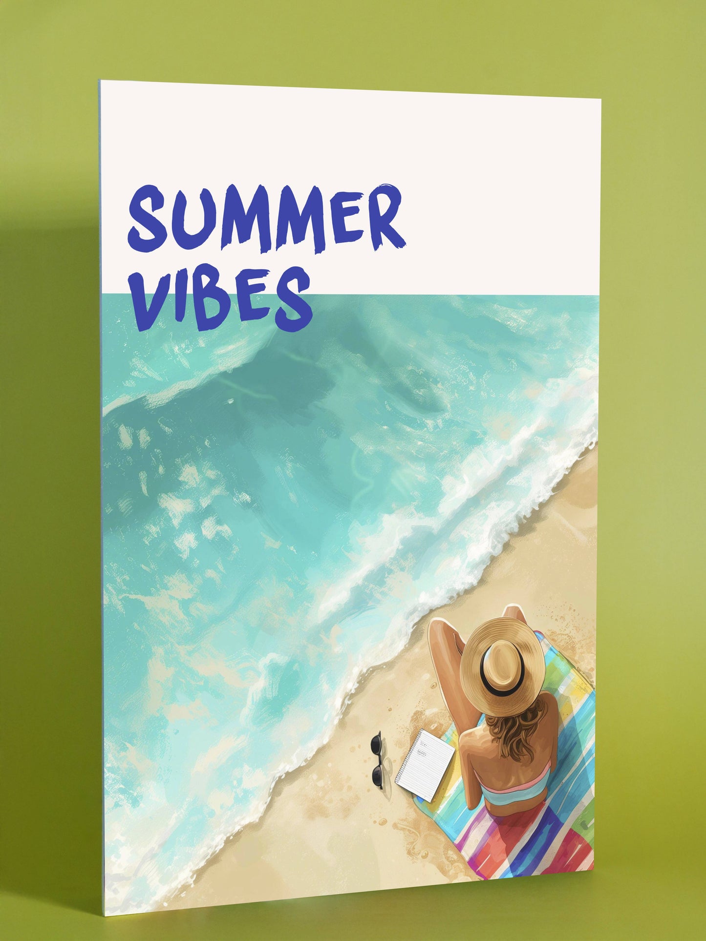 Summer Vibes Beach Scene Art