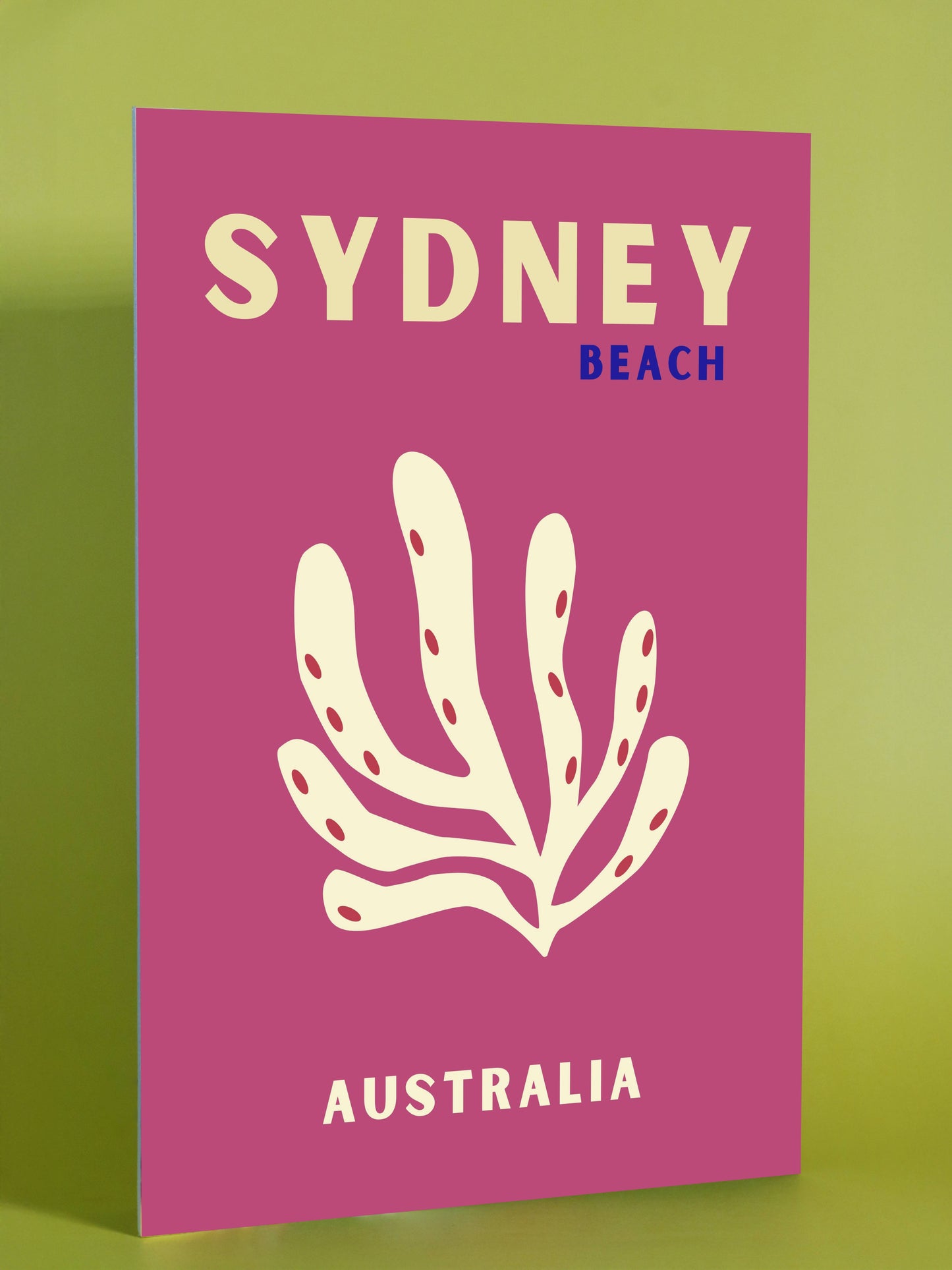 Sydney Beach Australia Poster – Modern Coastal Art Print