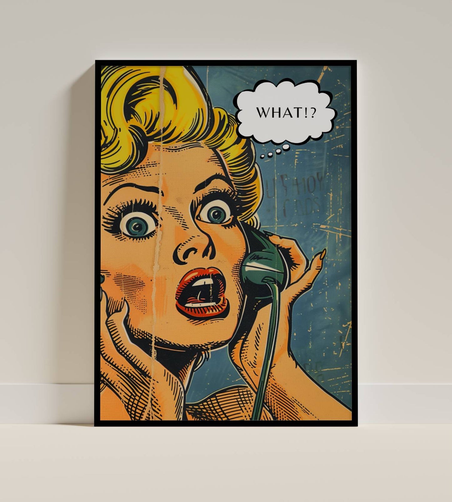 Retro Comic Shocked Woman