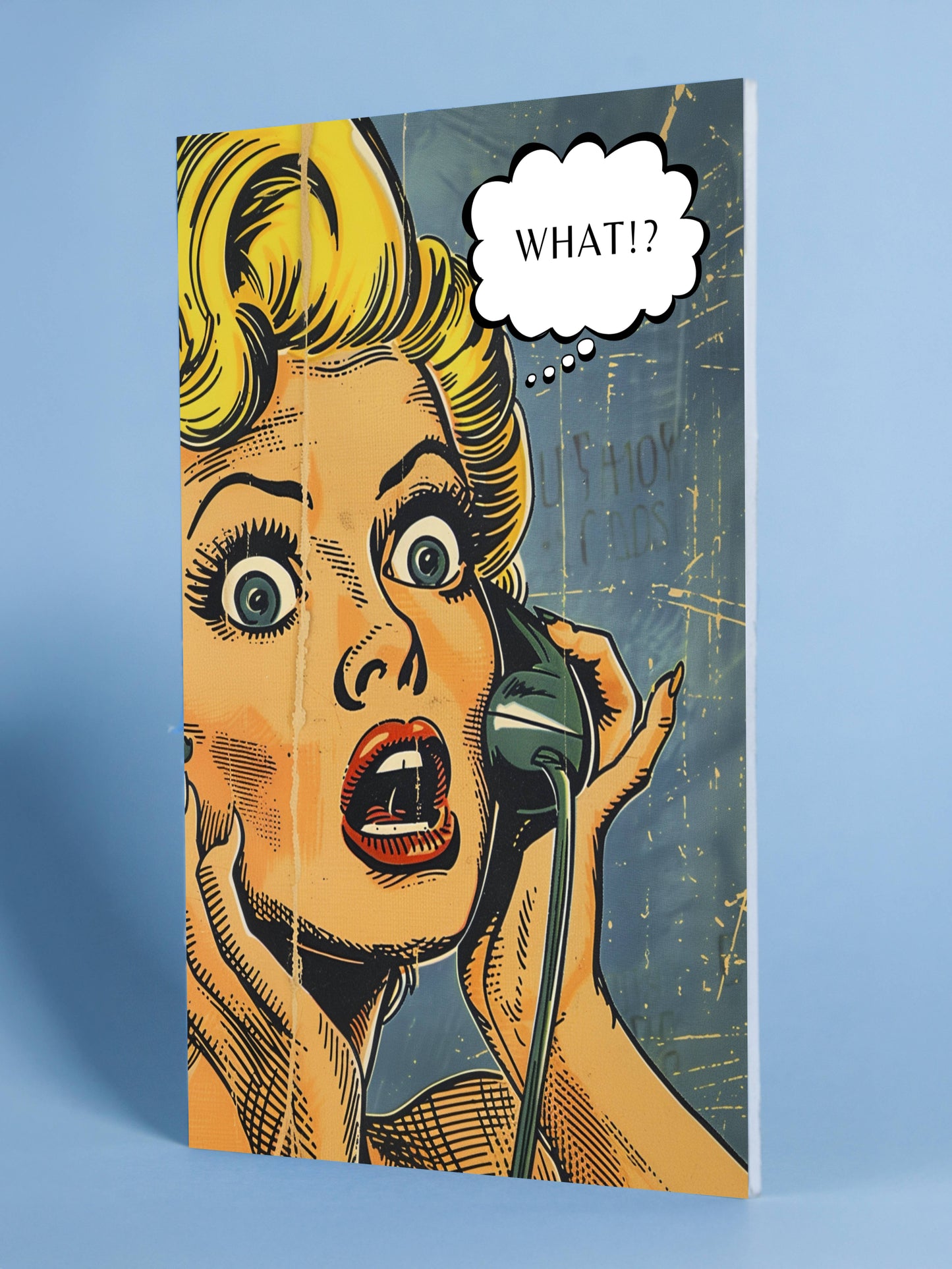 Retro Comic Shocked Woman