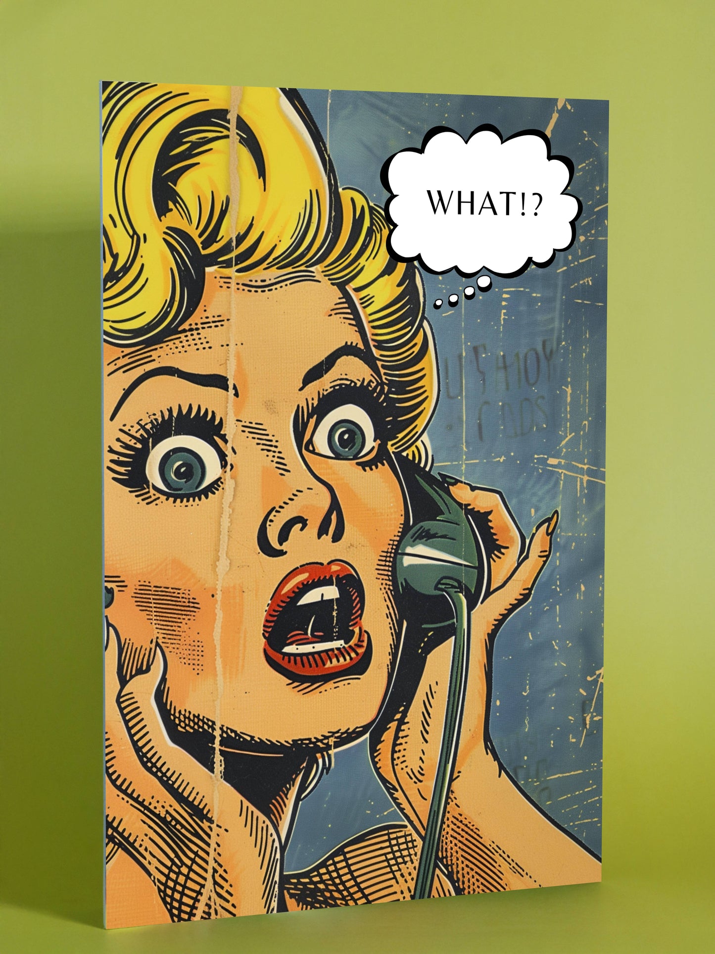 Retro Comic Shocked Woman