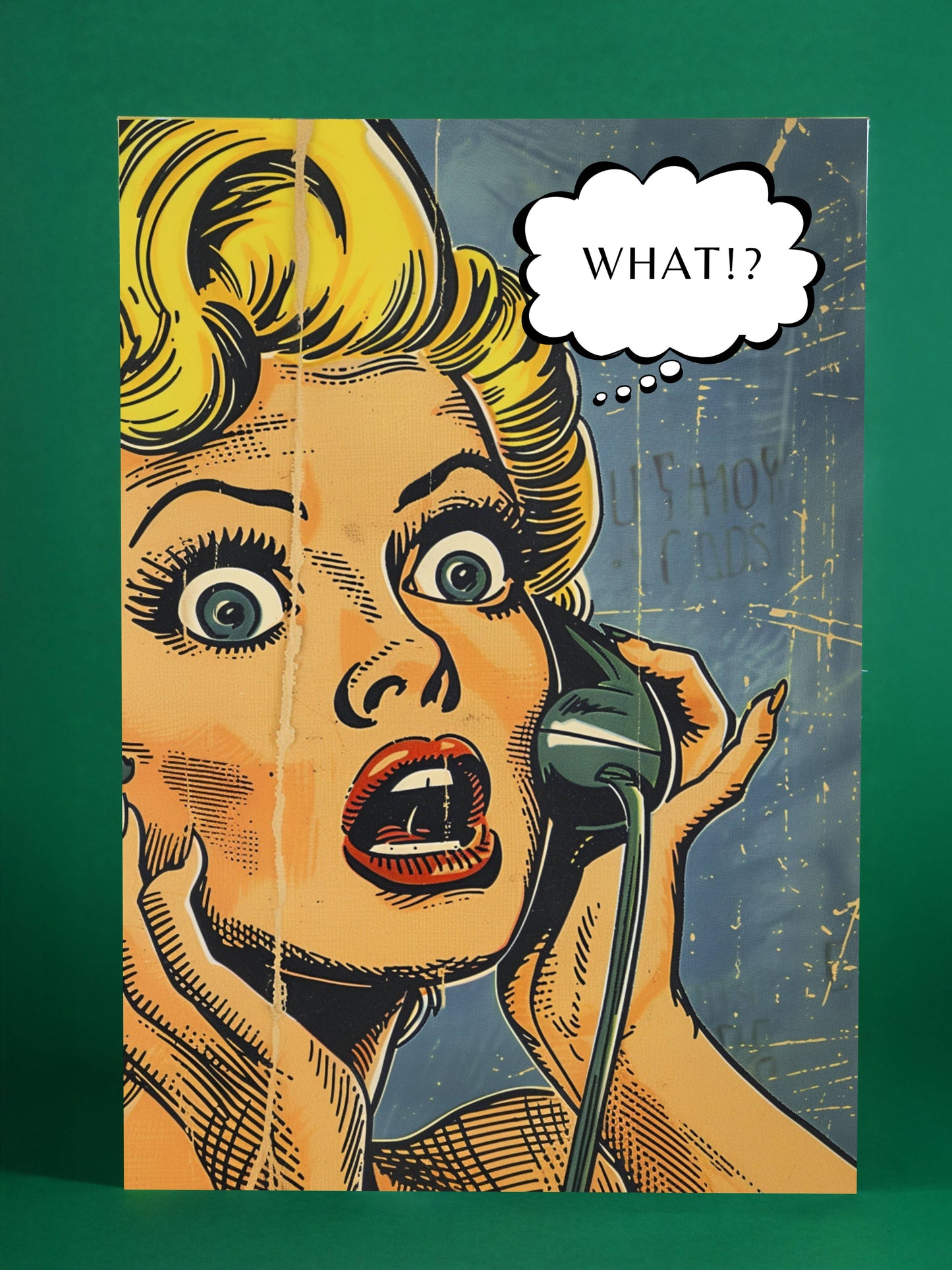 Retro Comic Shocked Woman
