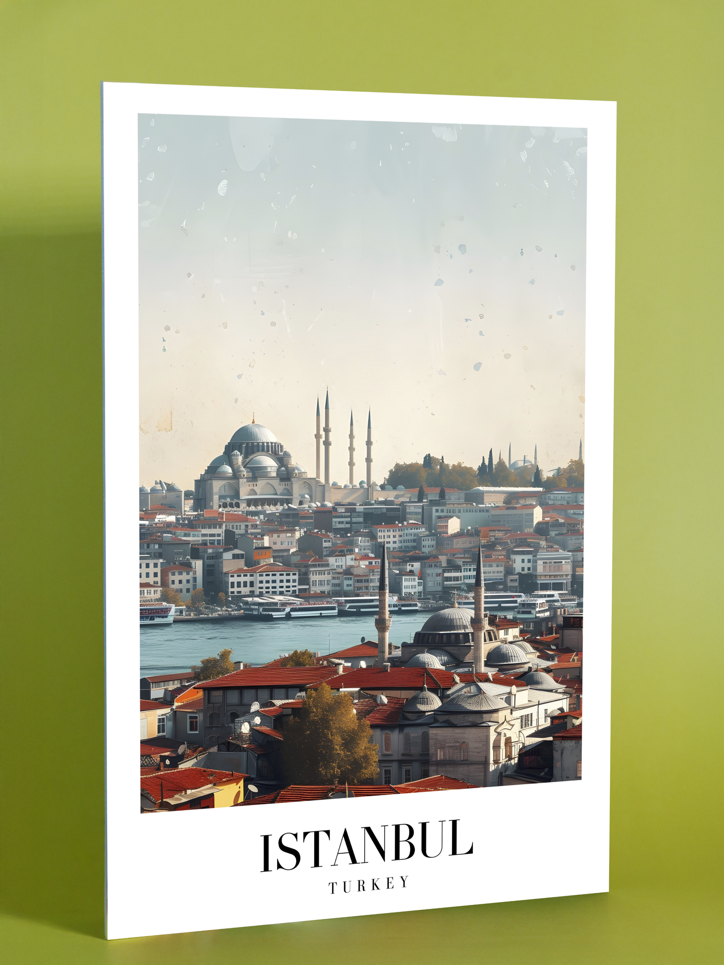 Istanbul Turkey Skyline Art Poster