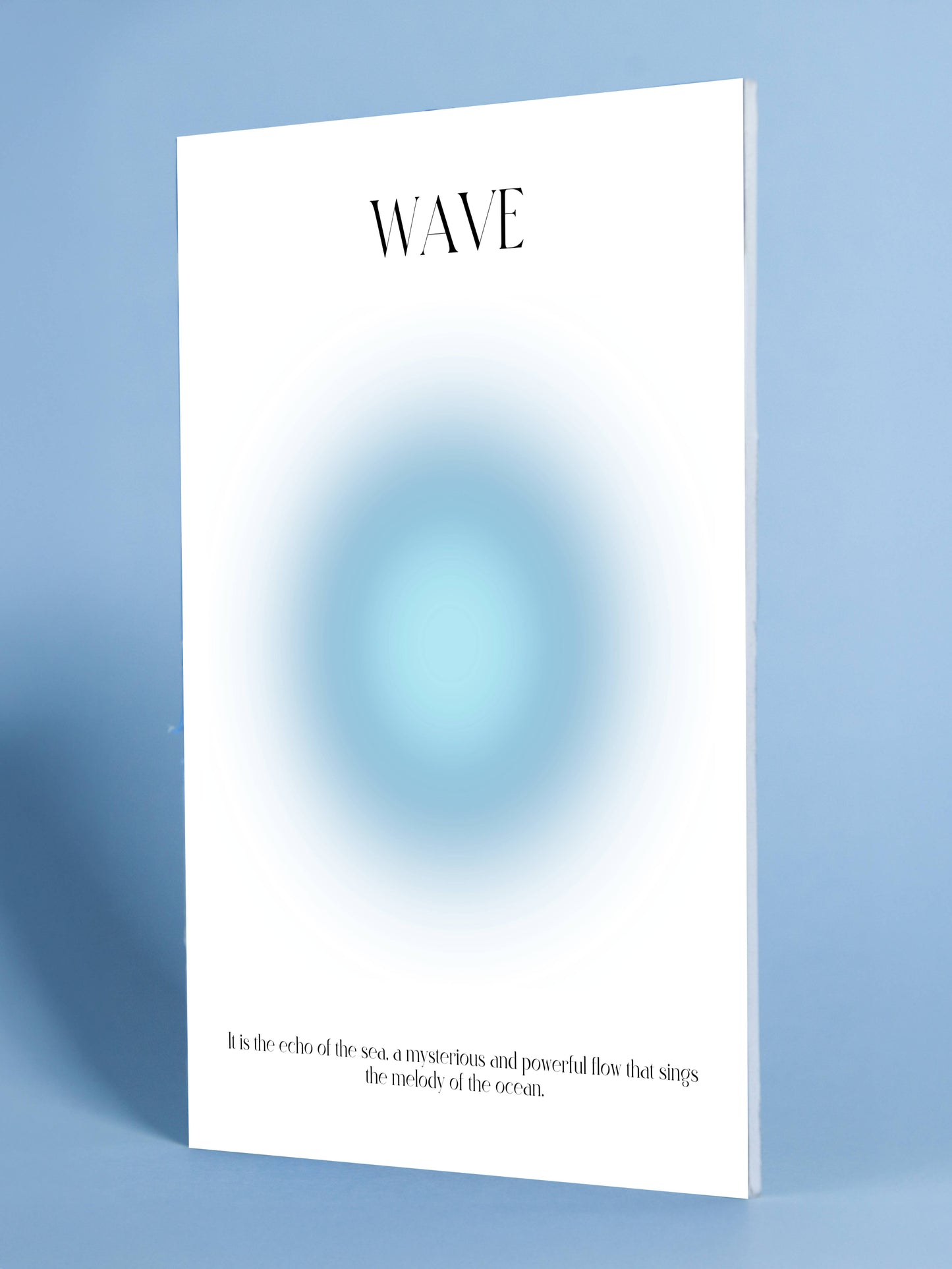 WAVE Modern Abstract Poster – Ocean Melody