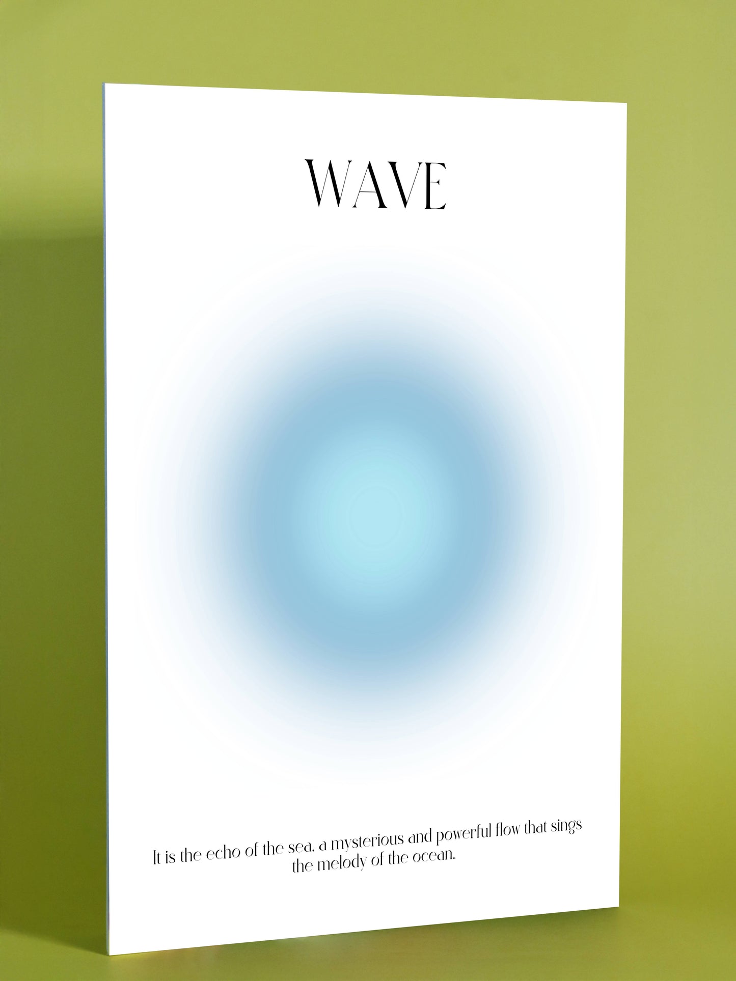 WAVE Modern Abstract Poster – Ocean Melody