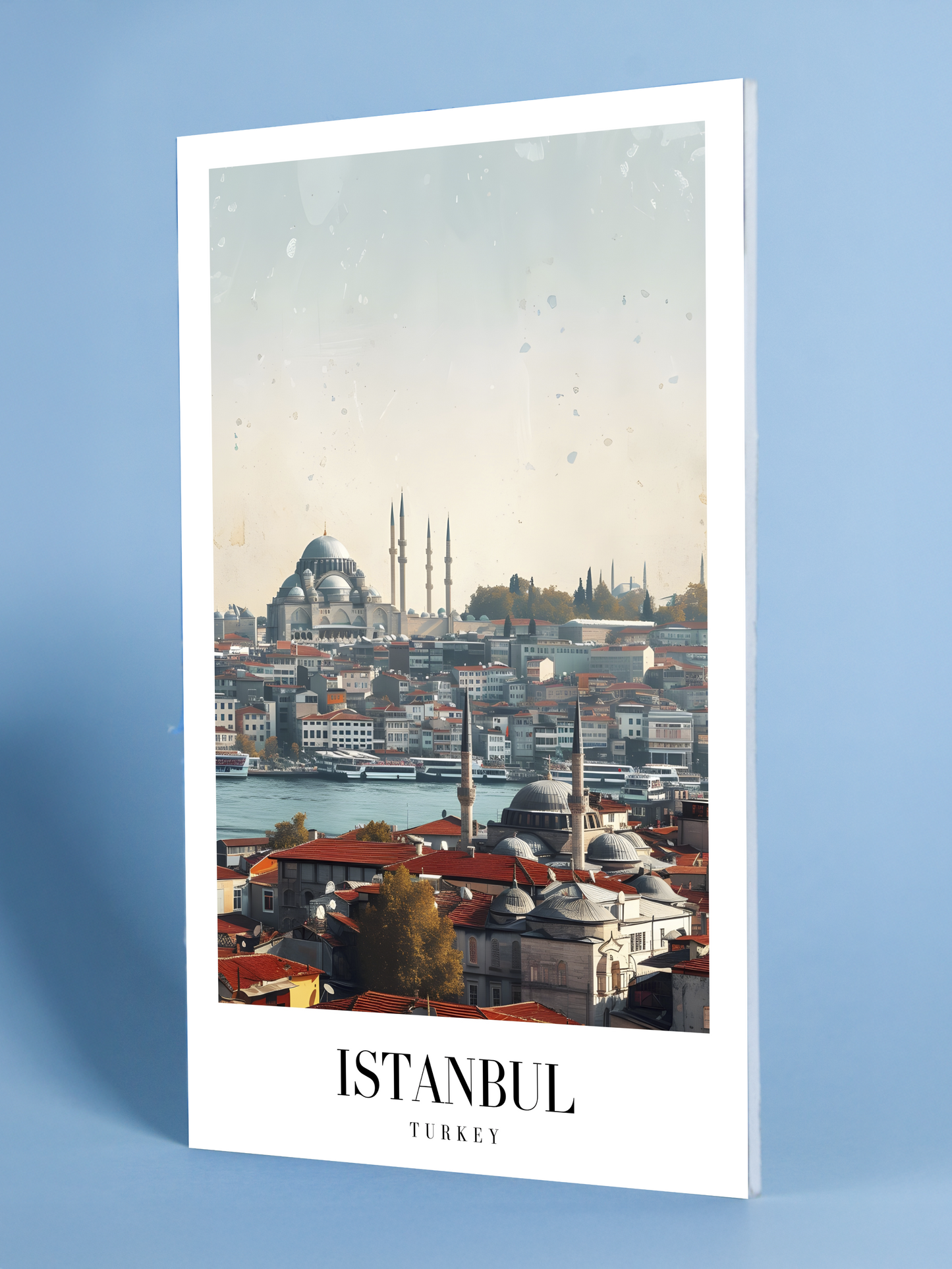 Istanbul Turkey Skyline Art Poster