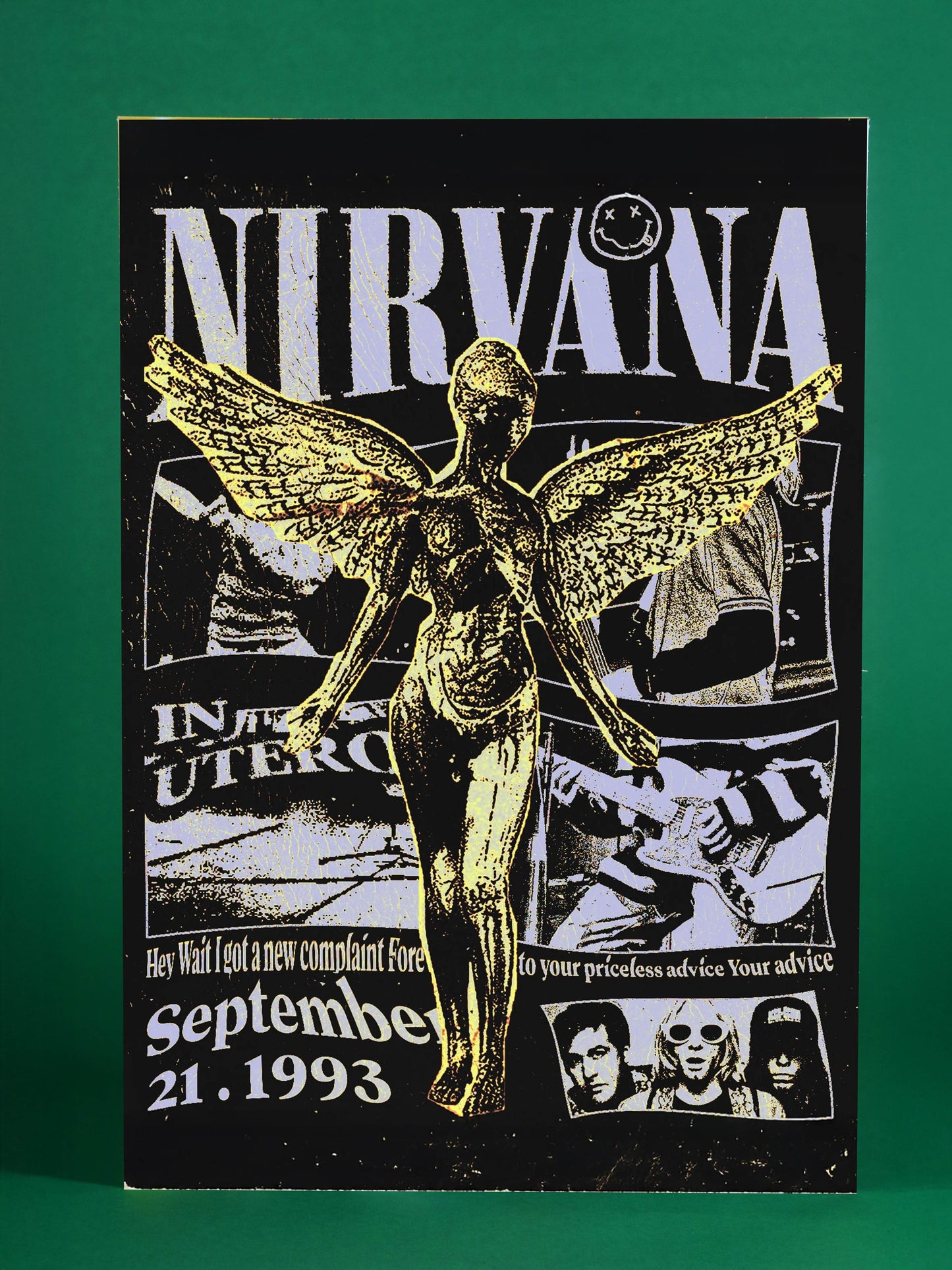 Nirvana “In Utero” Angel Collage Poster