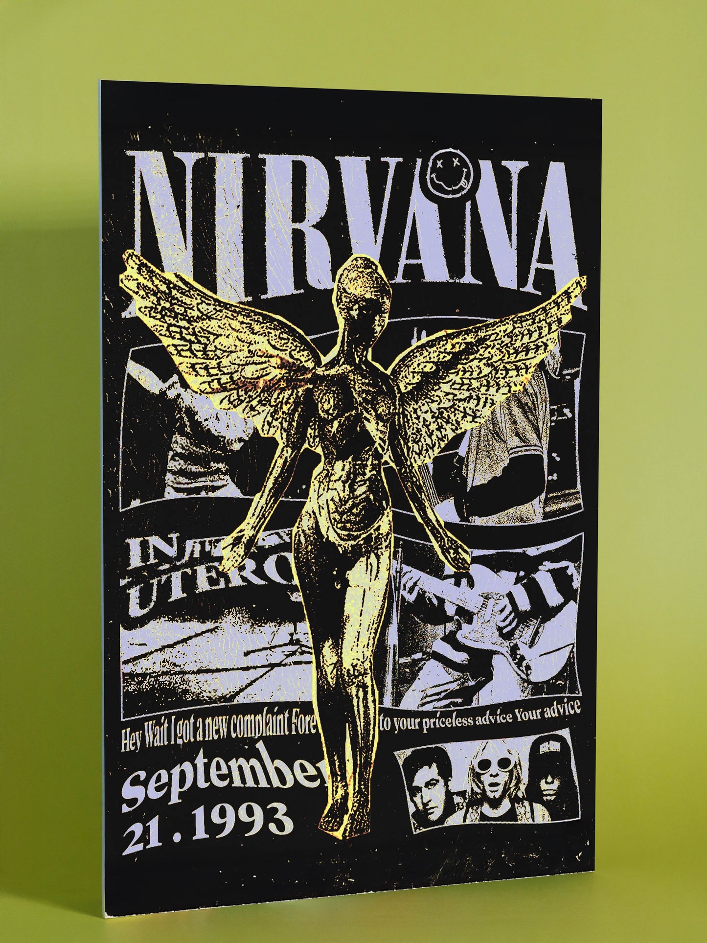 Nirvana “In Utero” Angel Collage Poster