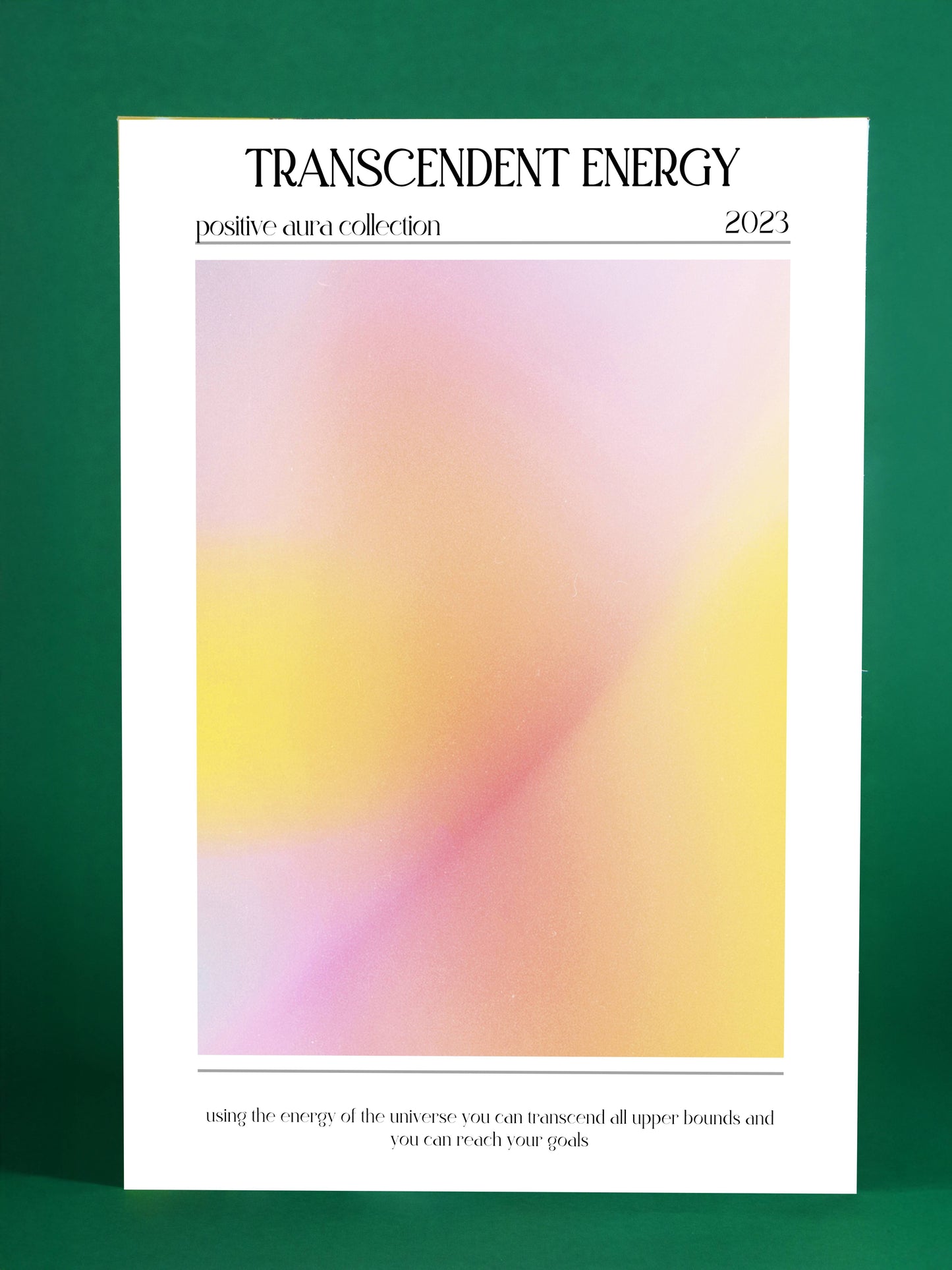 Transcendent Energy Poster – Positive Aura Collection