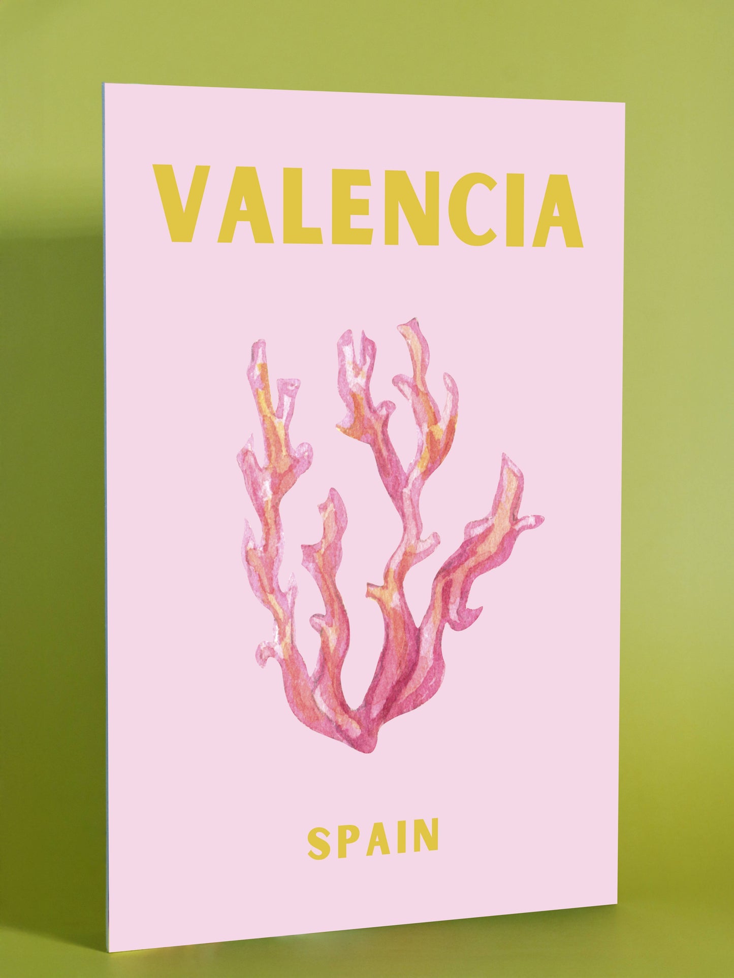 Valencia Coral Art Print – Spain Ocean Decor