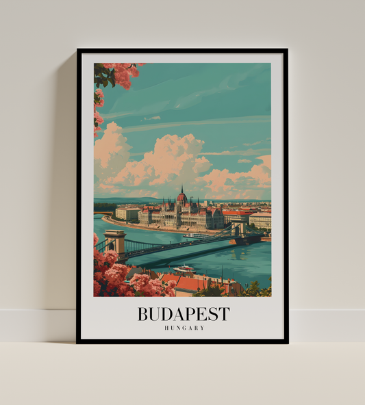 Budapest Cityscape Art Print